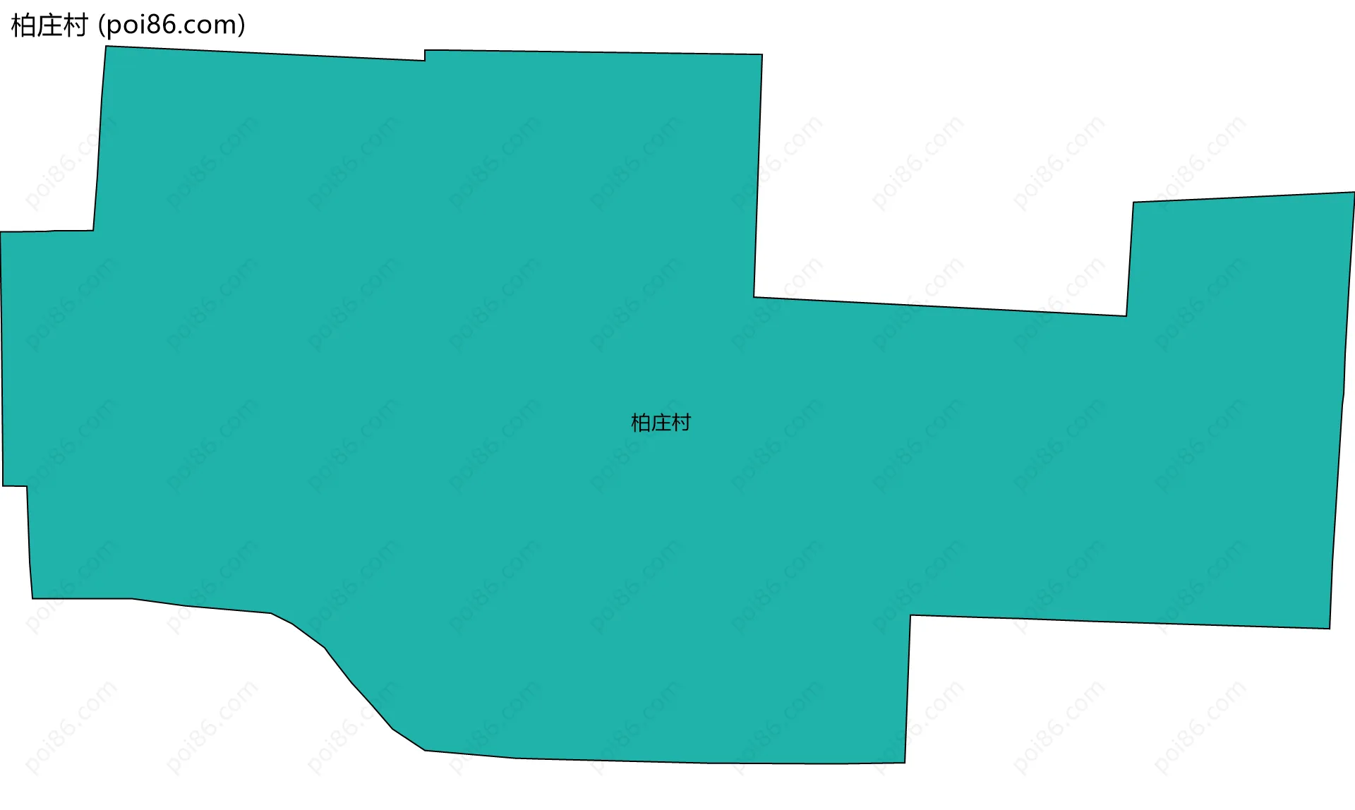 柏庄村边界地图