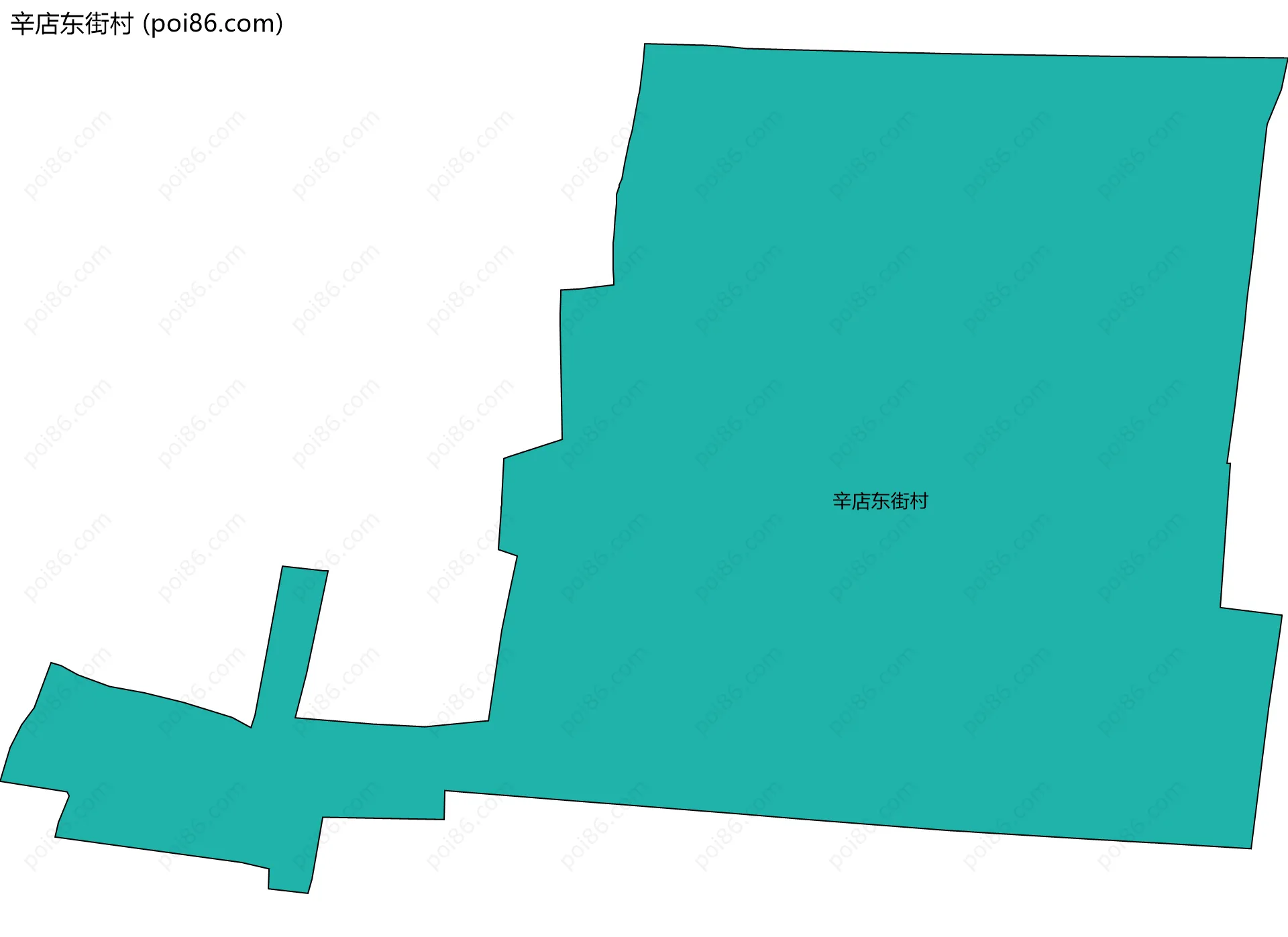 辛店东街村边界地图
