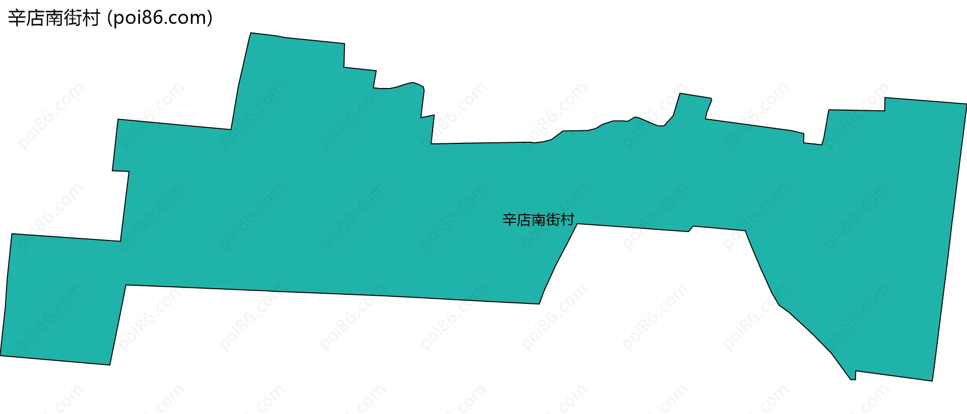 辛店南街村边界地图