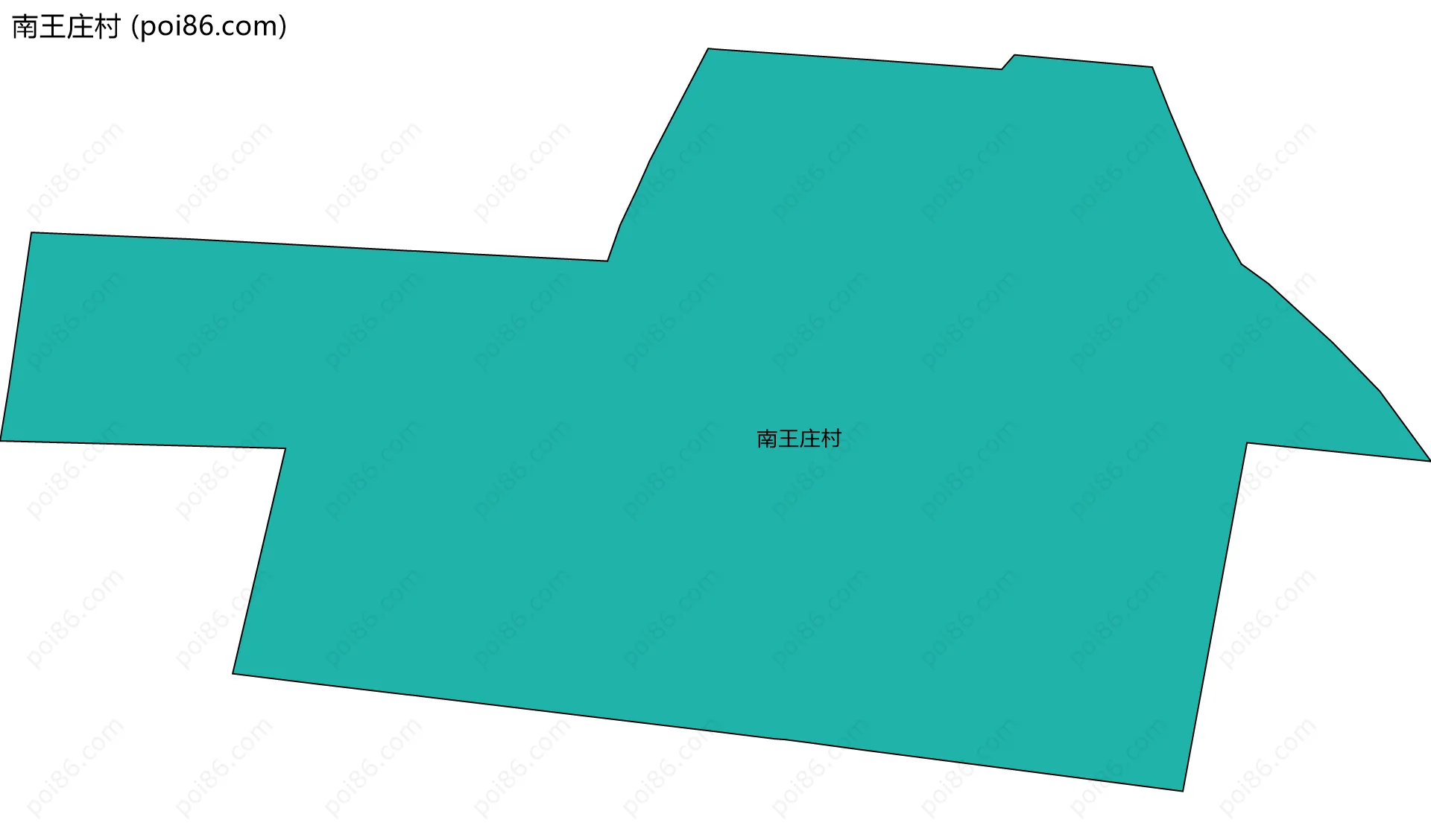 南王庄村边界地图