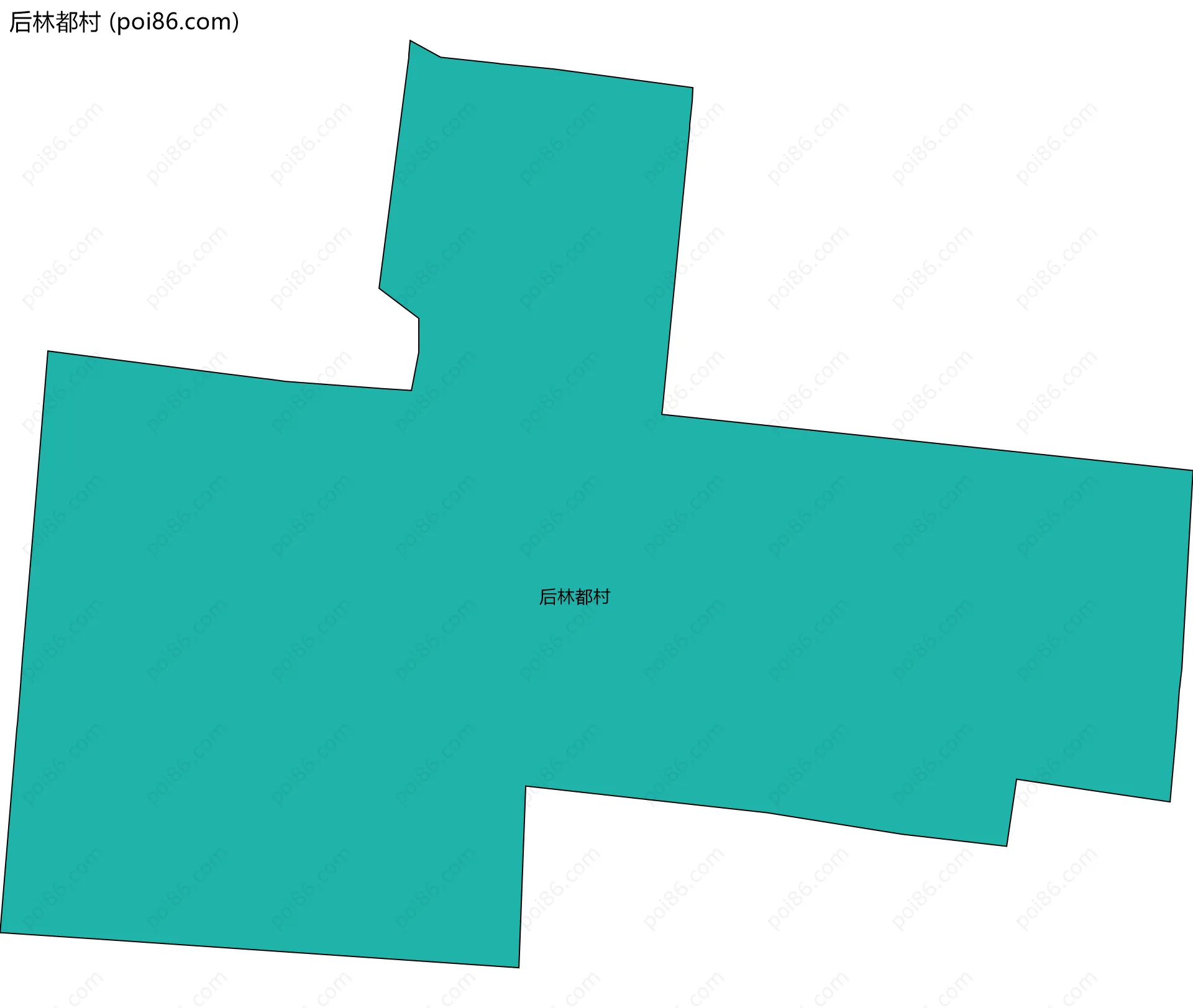 后林都村边界地图