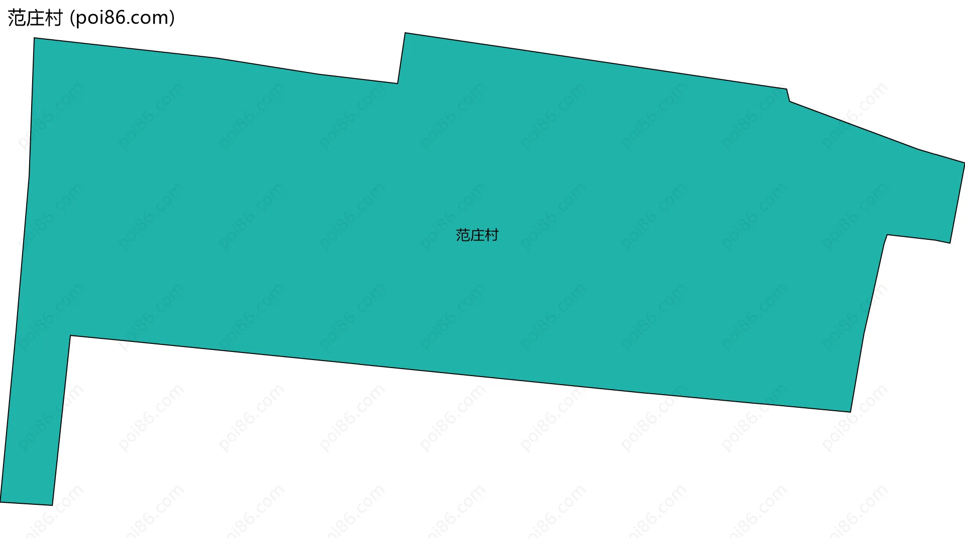 范庄村边界地图