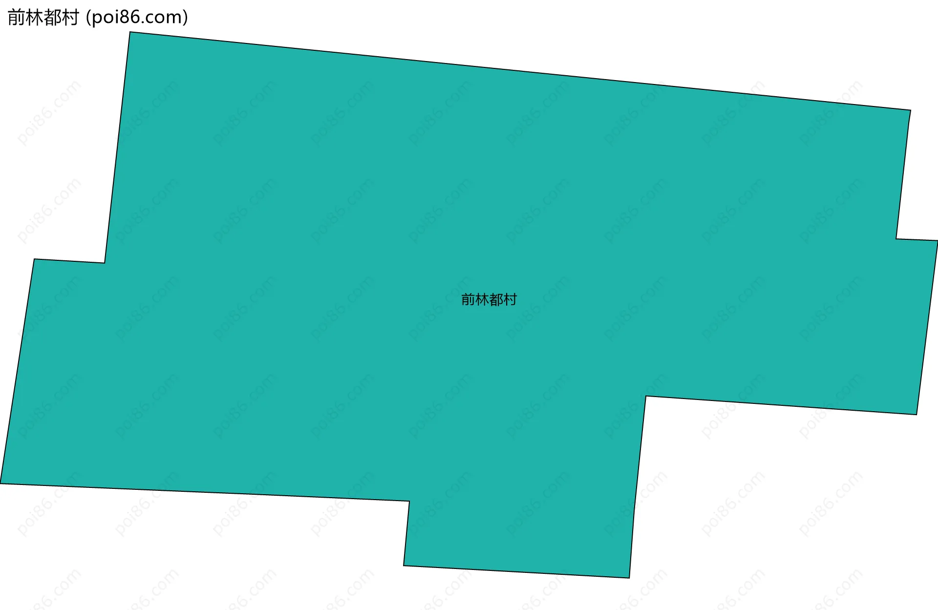 前林都村边界地图
