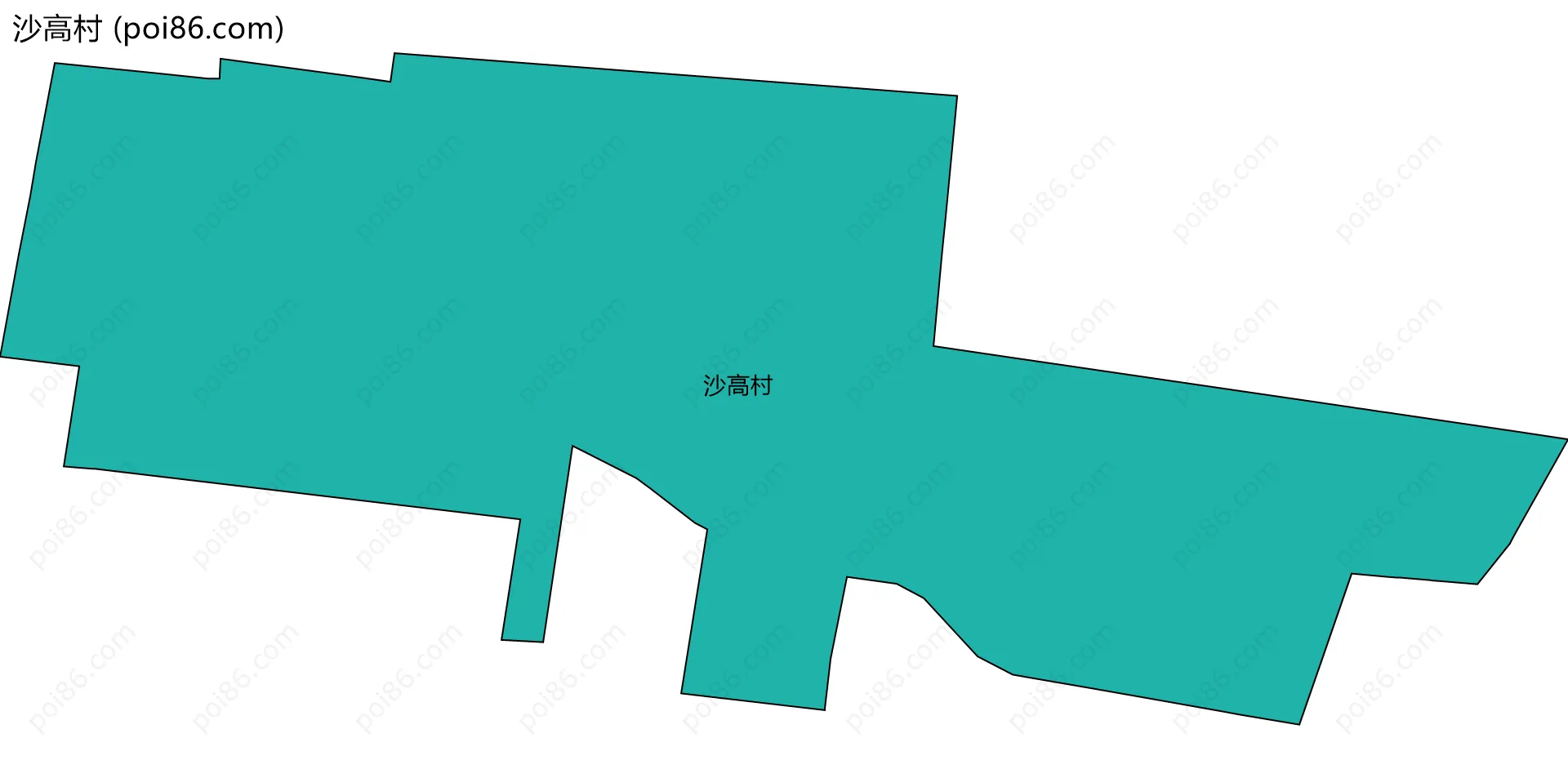 沙高村边界地图