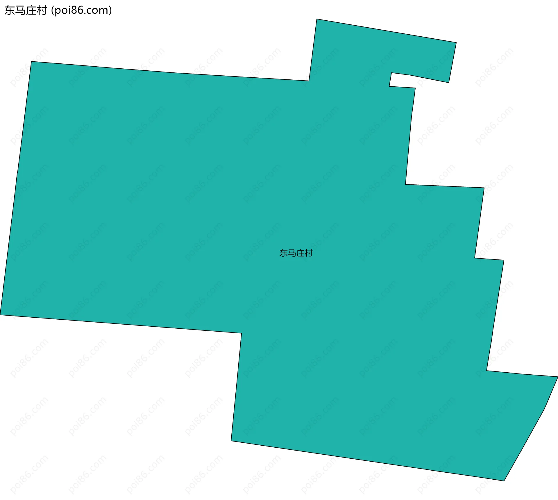 东马庄村边界地图