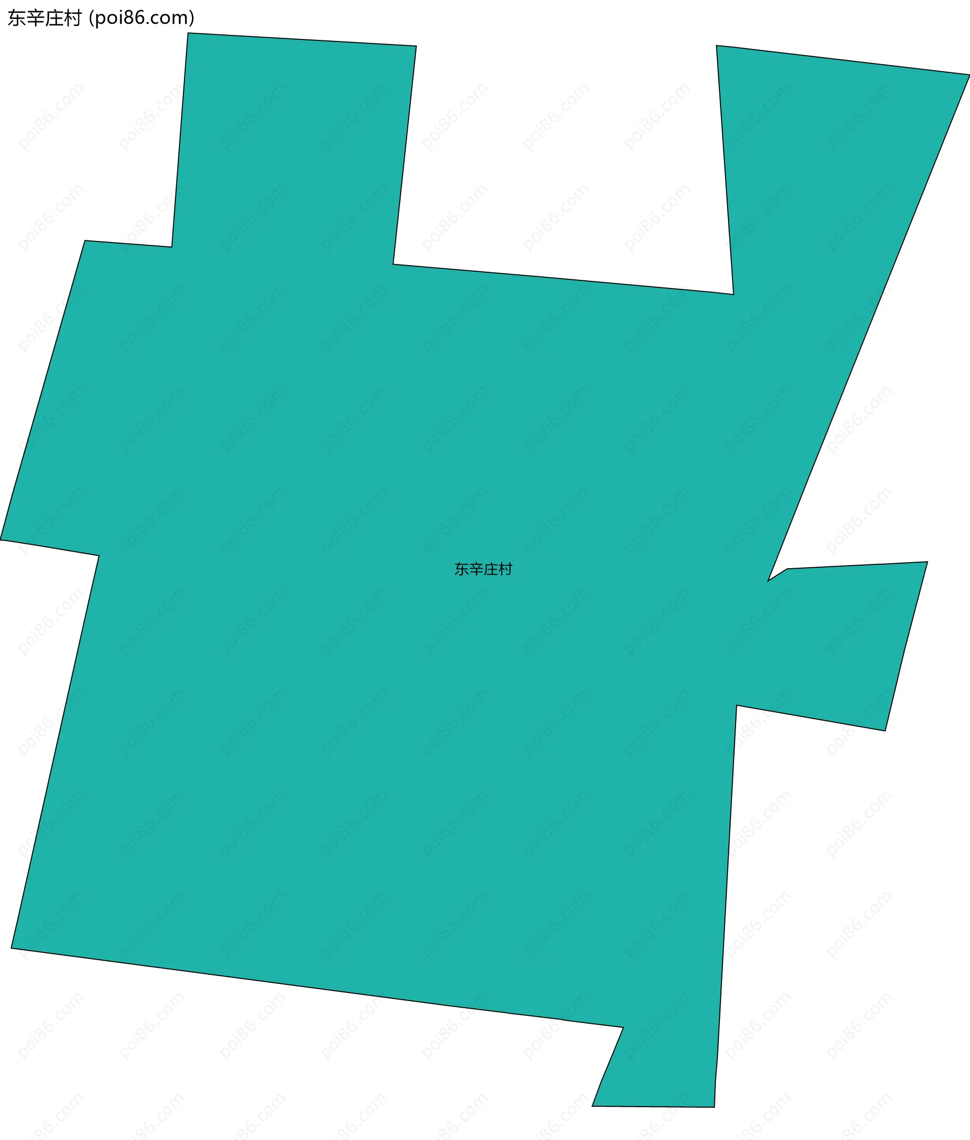 东辛庄村边界地图