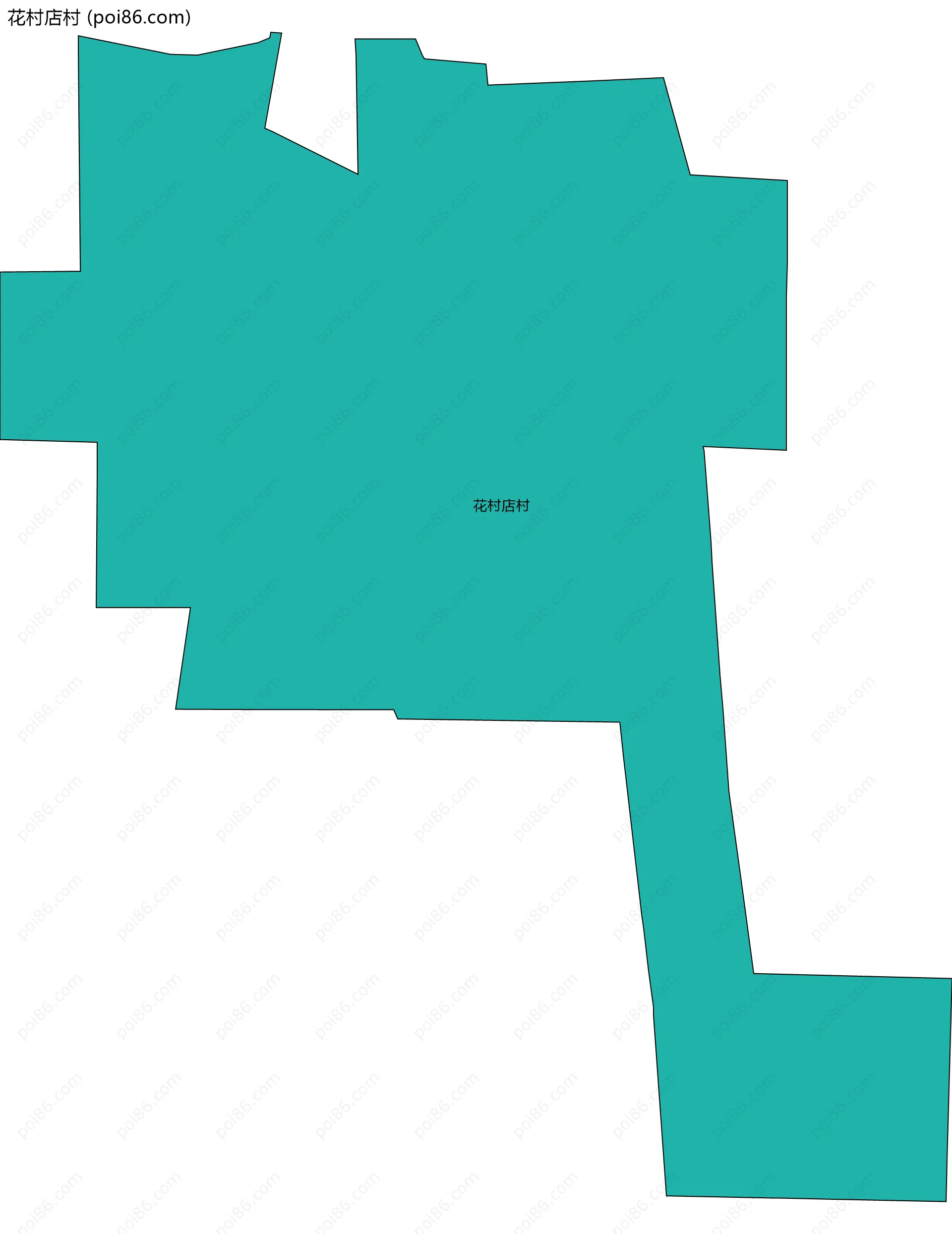 花村店村边界地图