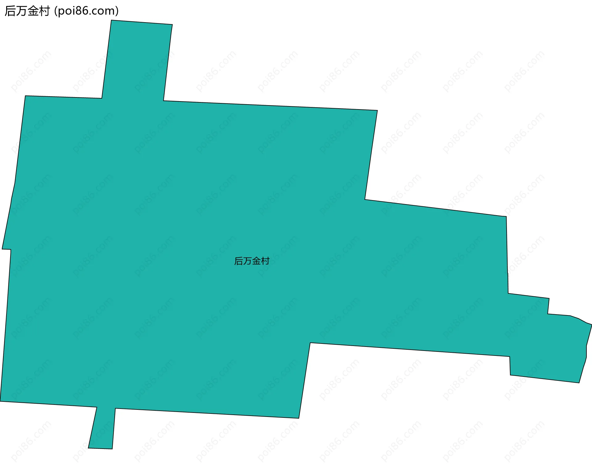 后万金村边界地图