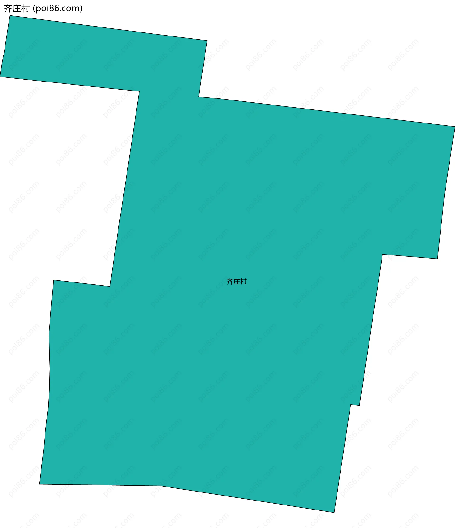 齐庄村边界地图