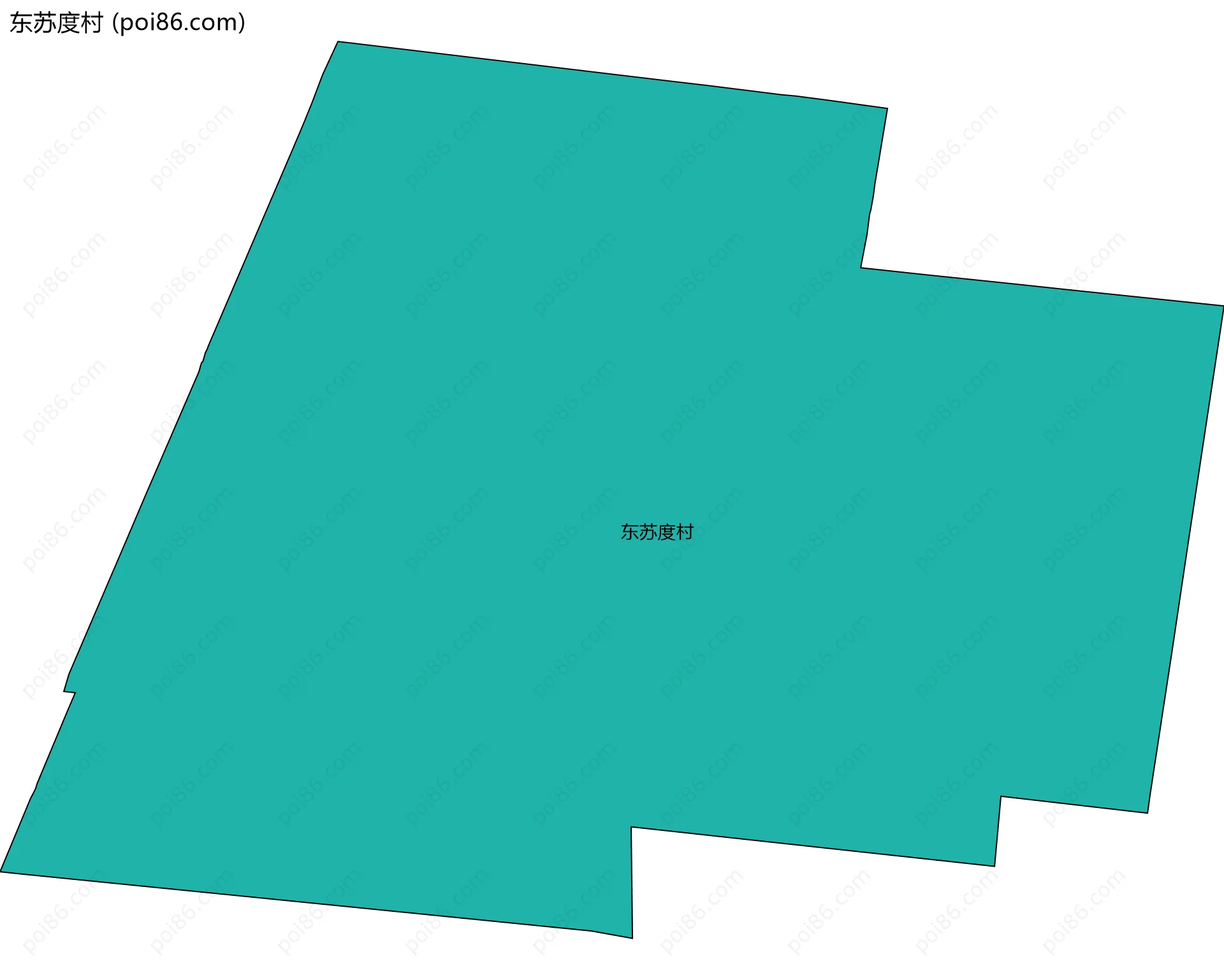 东苏度村边界地图