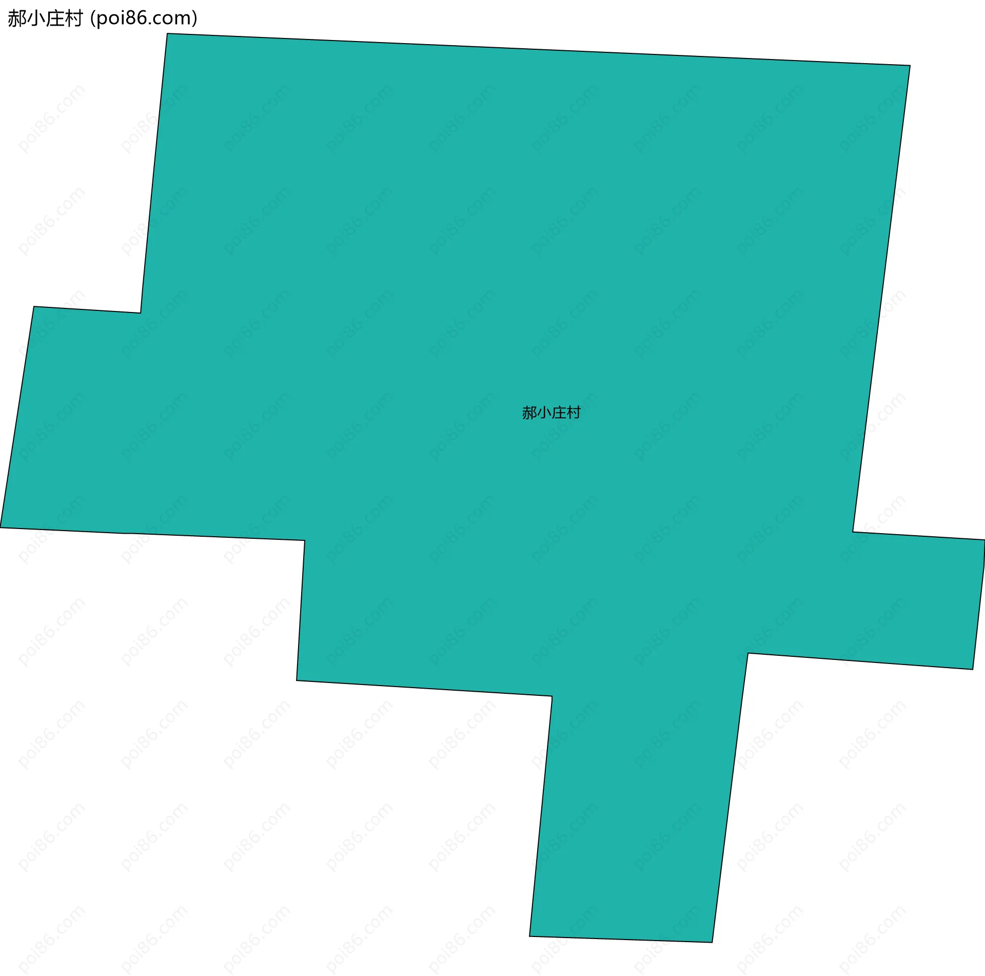 郝小庄村边界地图