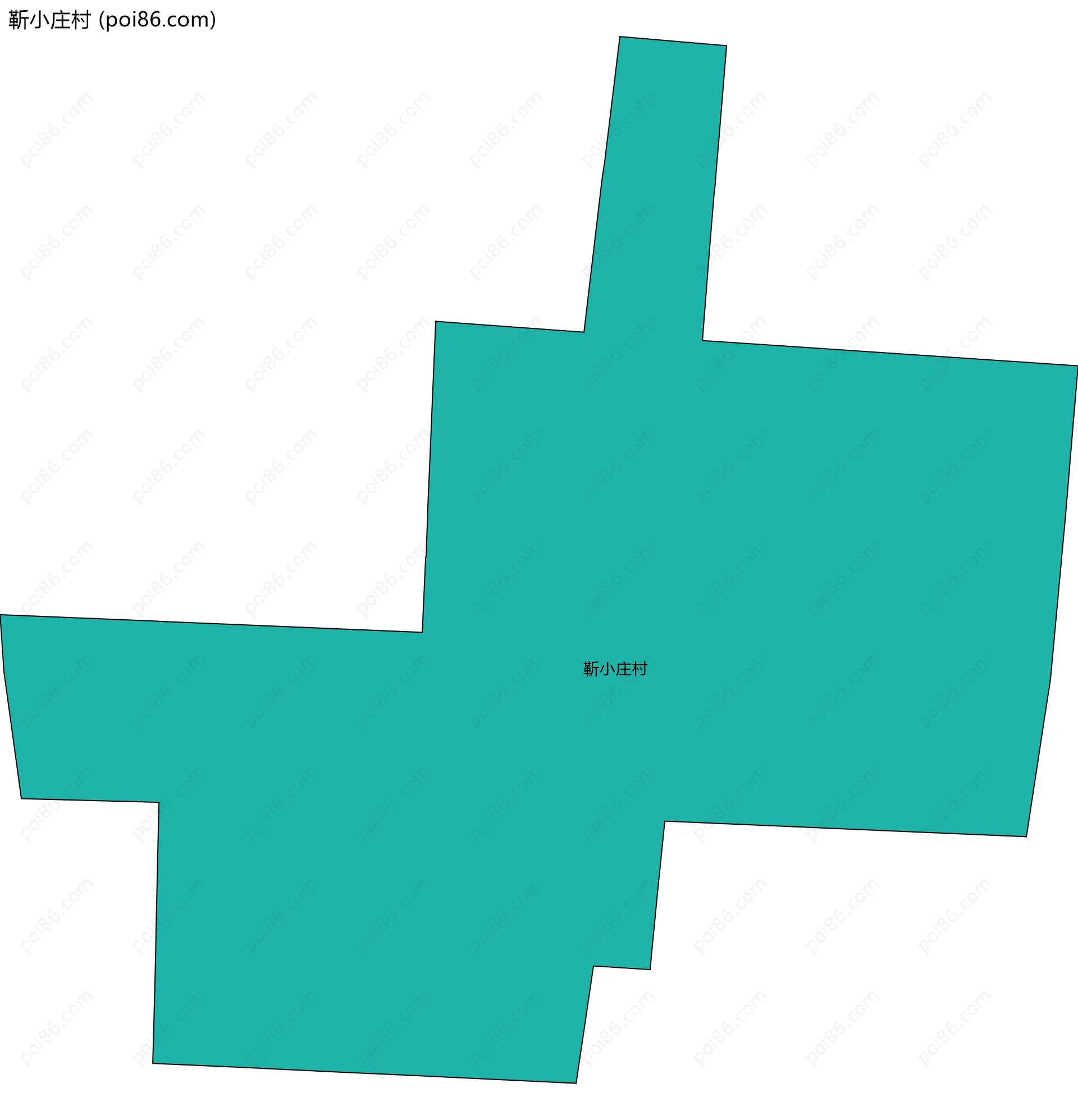 靳小庄村边界地图