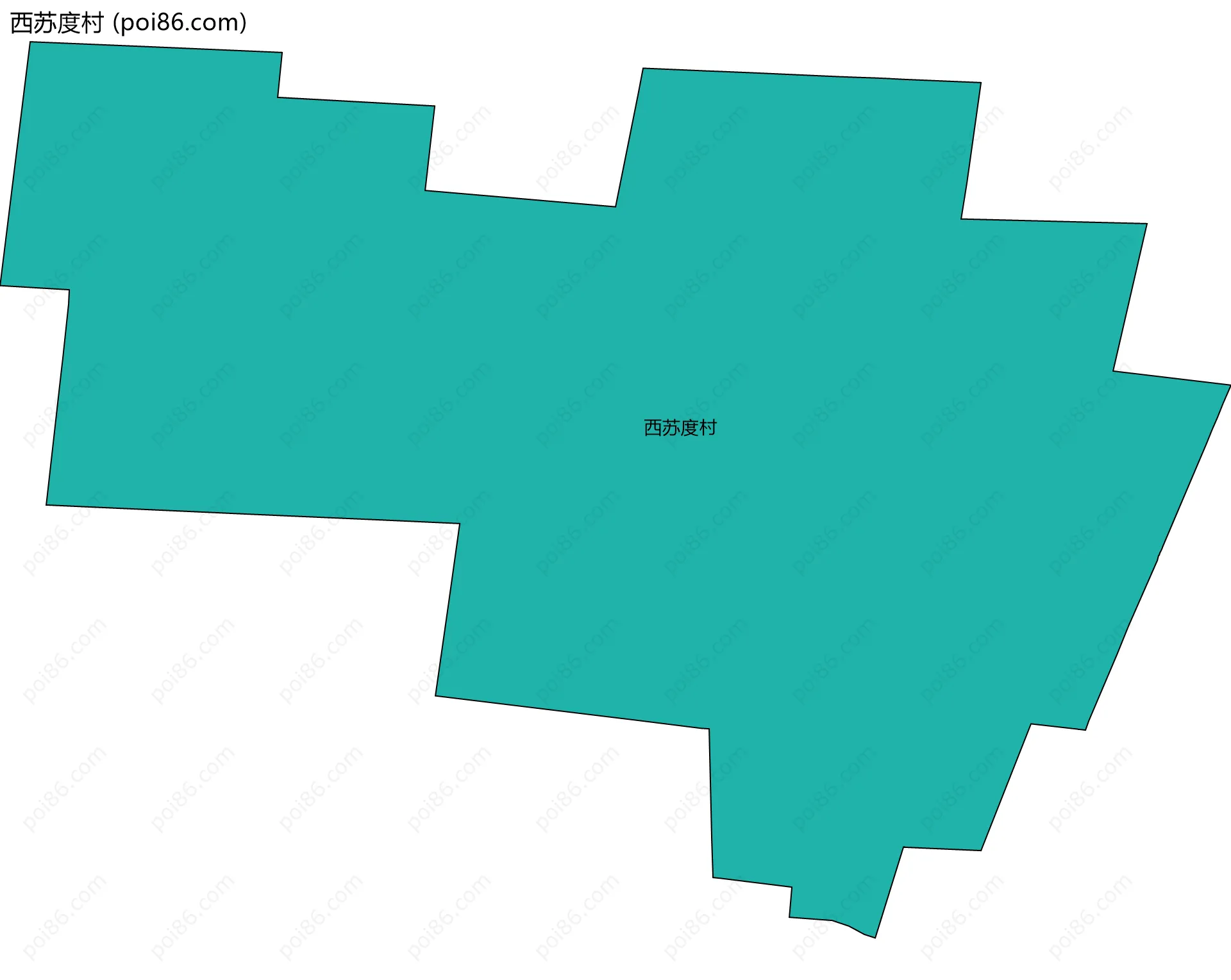 西苏度村边界地图