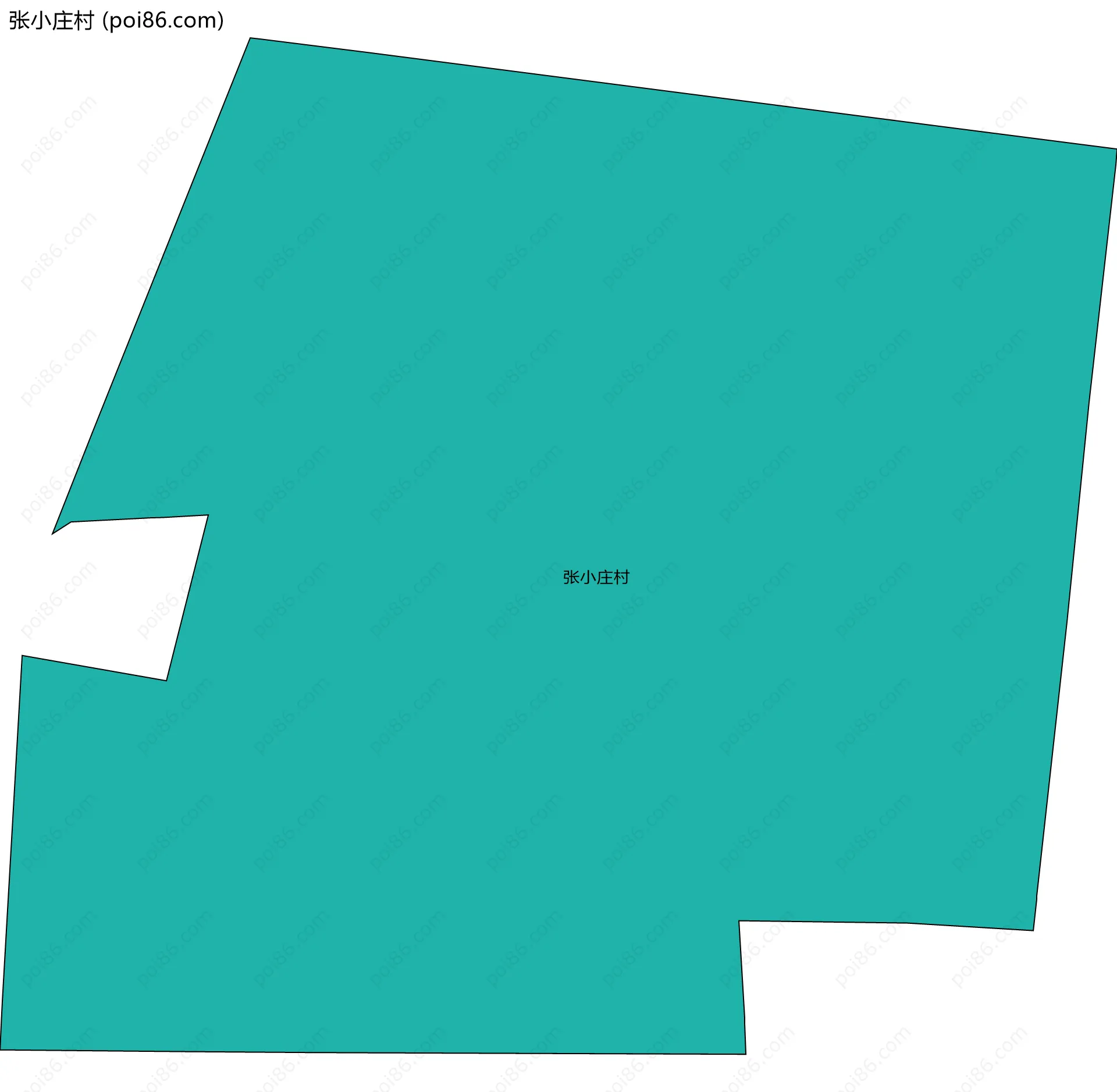 张小庄村边界地图
