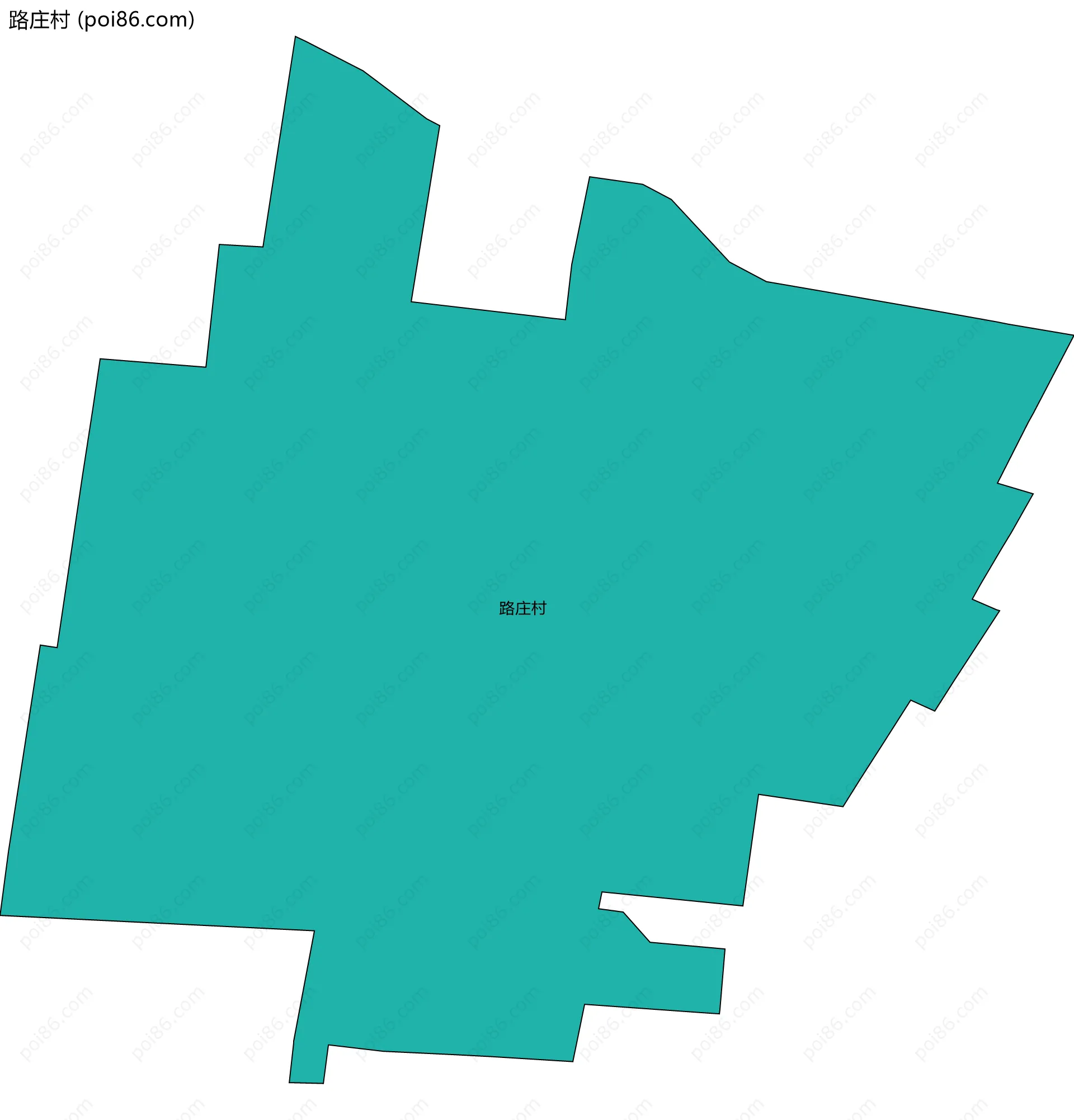 路庄村边界地图