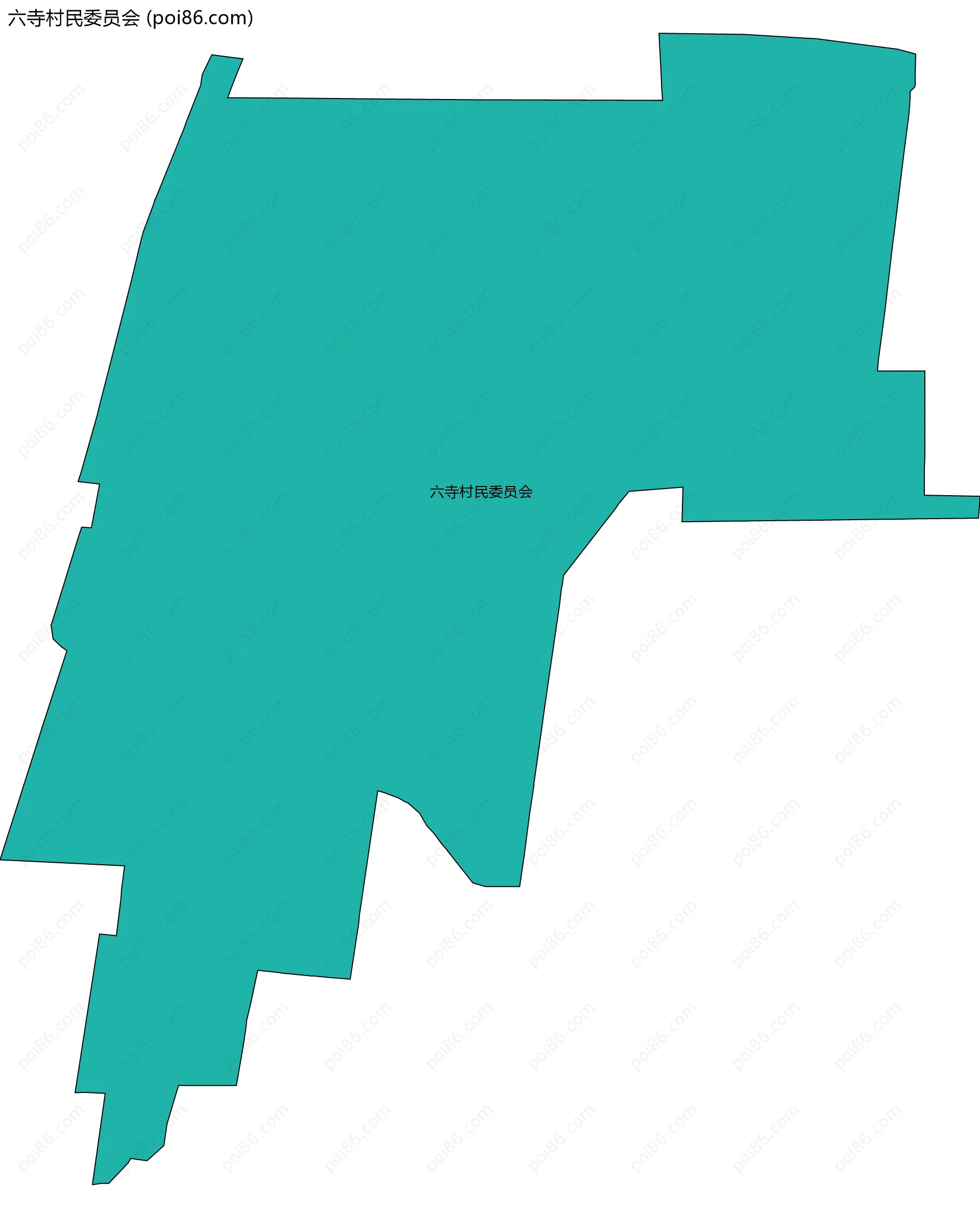 六寺村民委员会边界地图