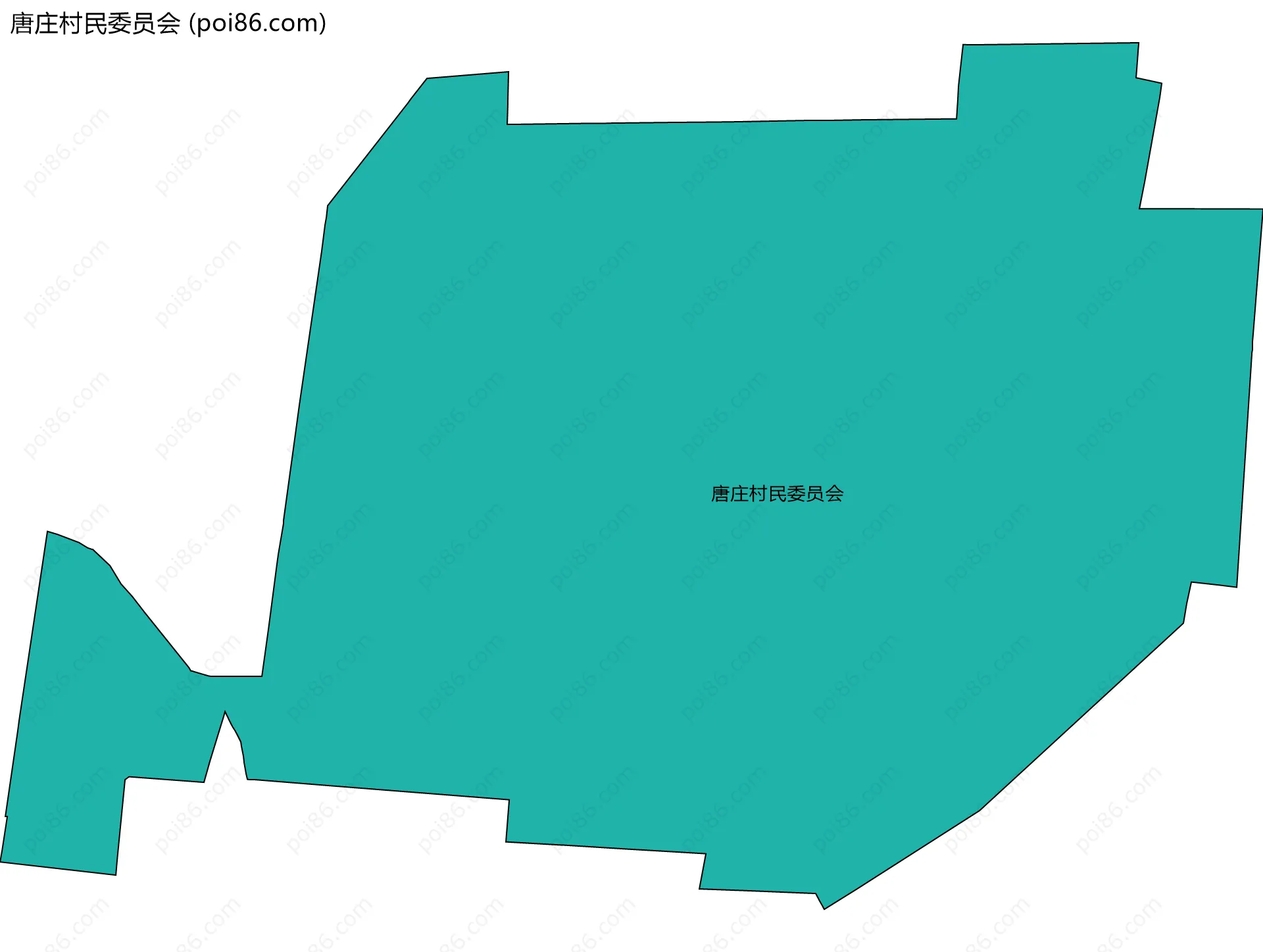 唐庄村民委员会边界地图
