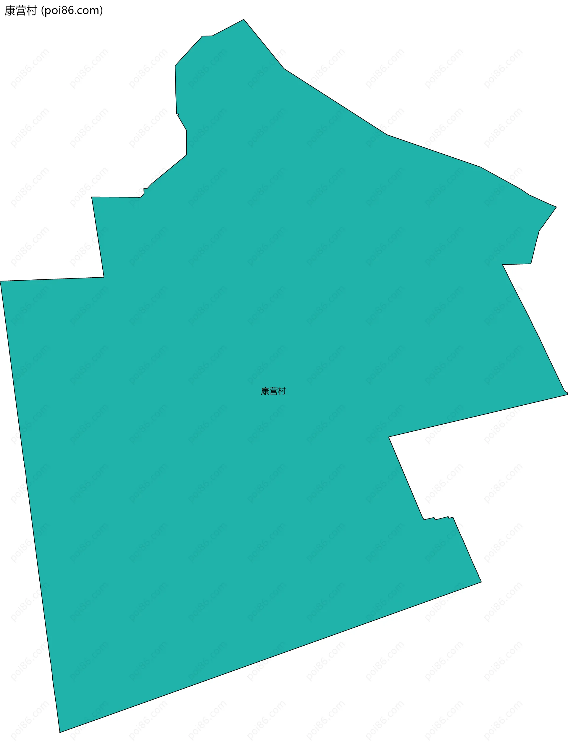 康营村边界地图