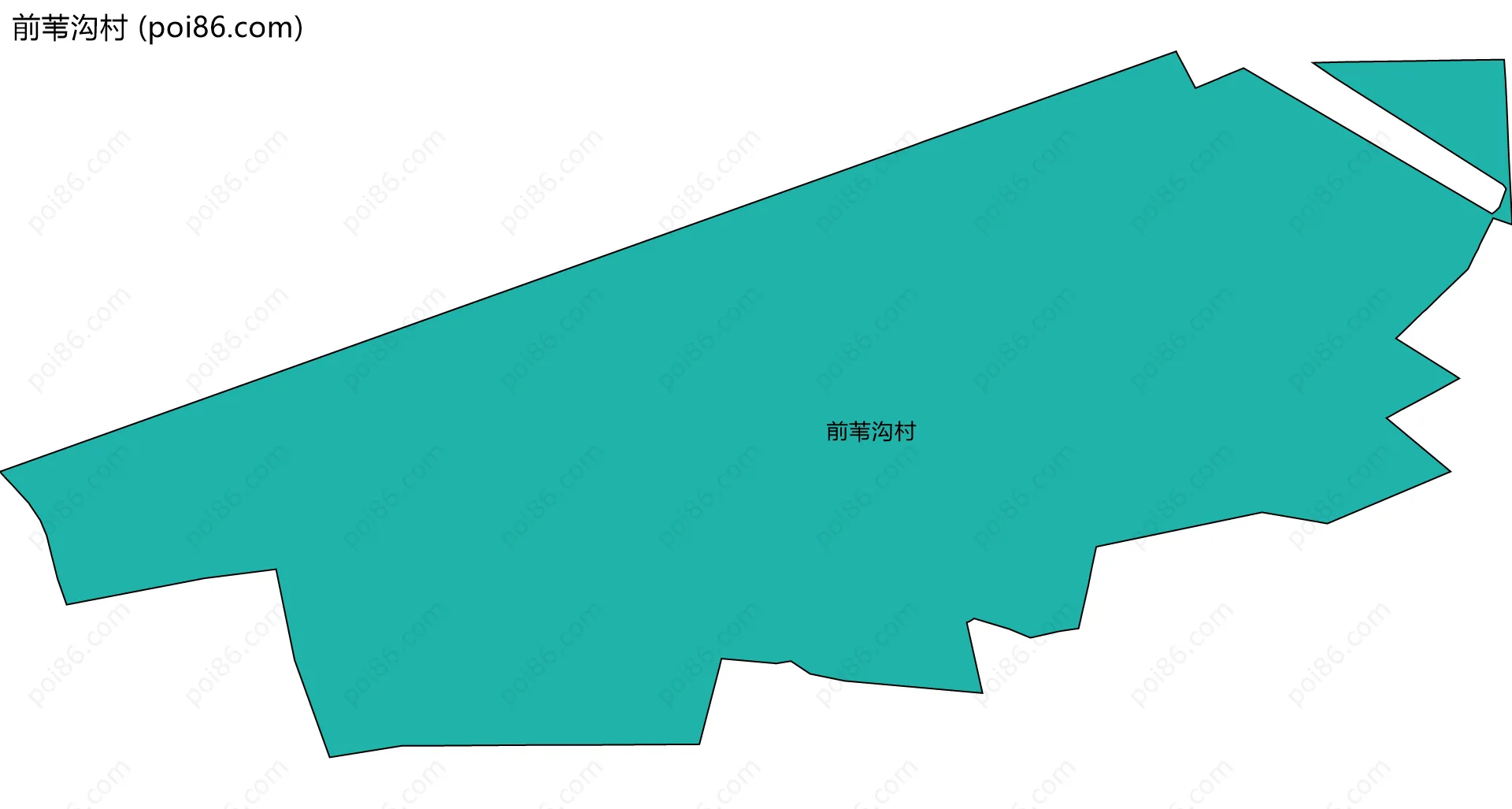 前苇沟村边界地图