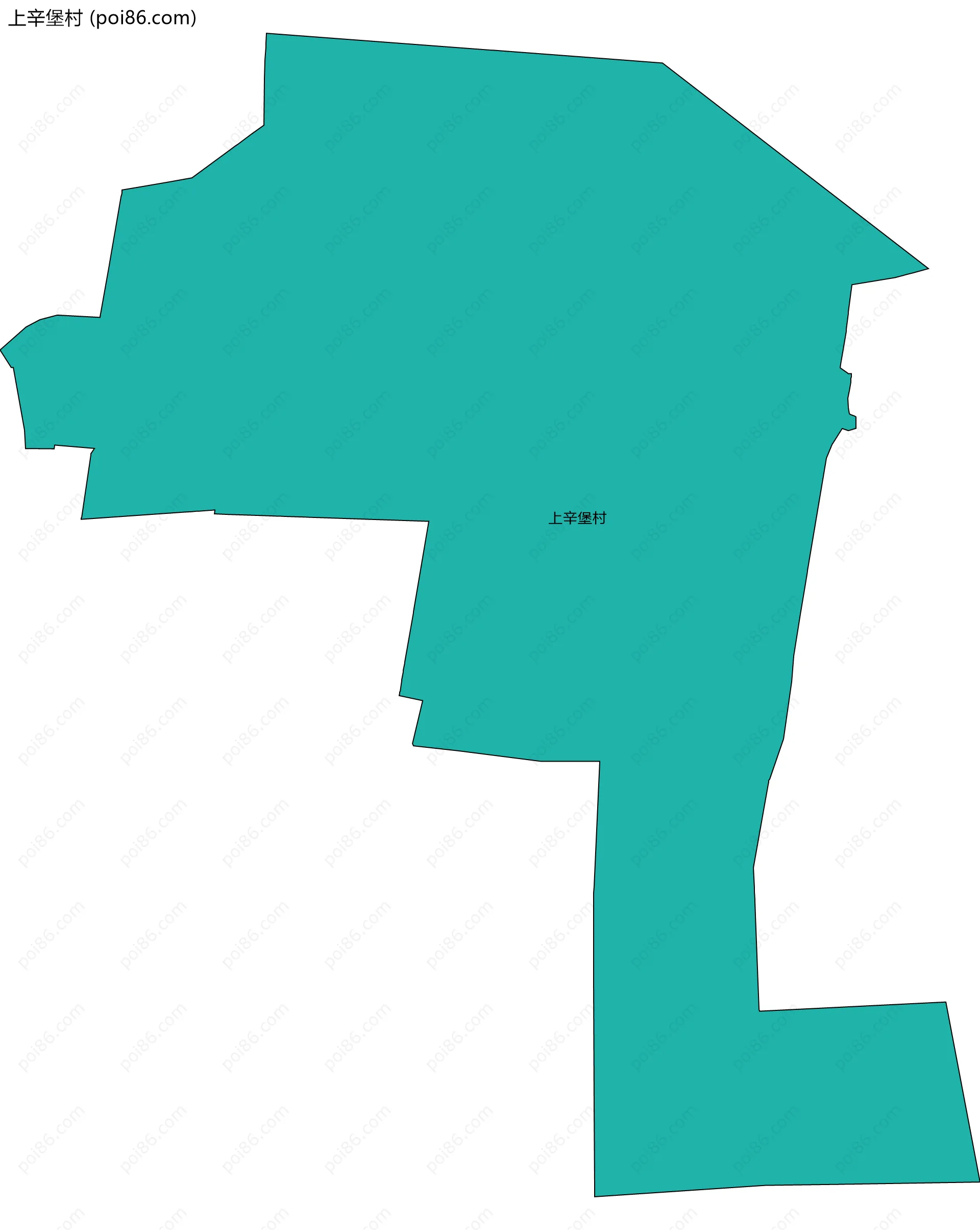 上辛堡村边界地图