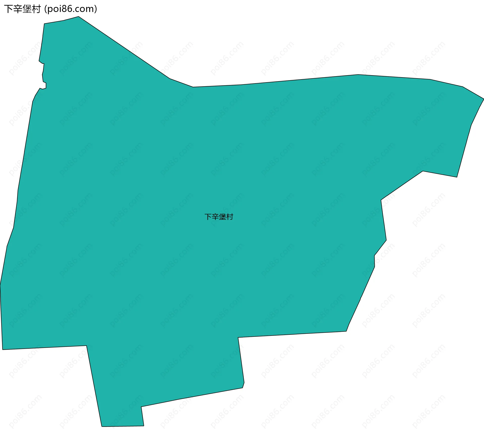 下辛堡村边界地图
