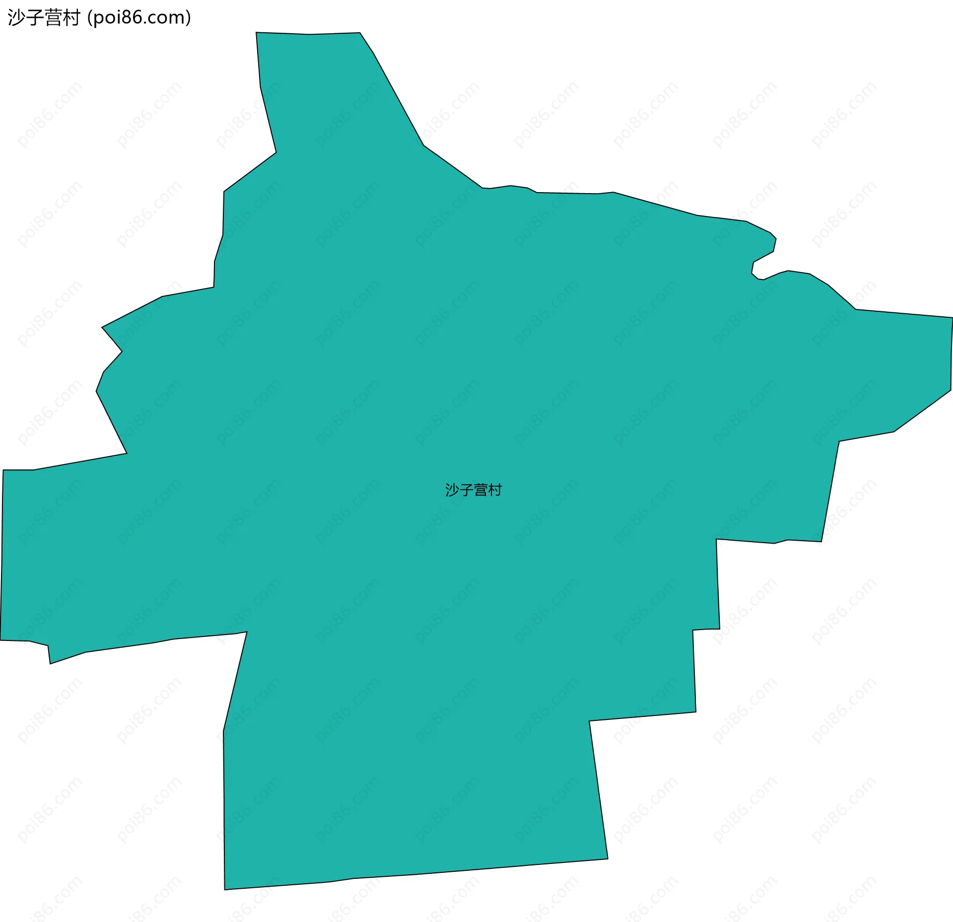 沙子营村边界地图