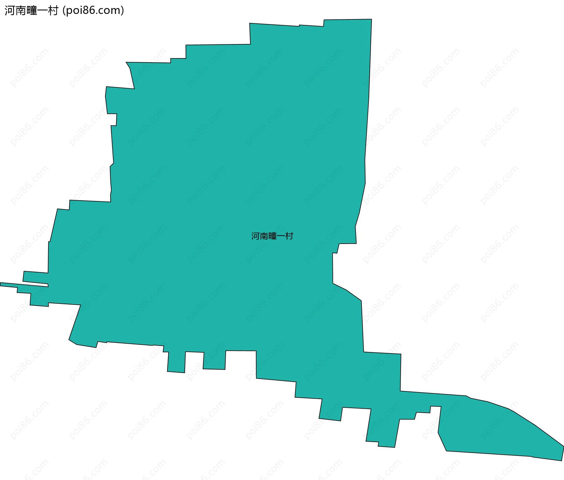 河南疃一村边界地图