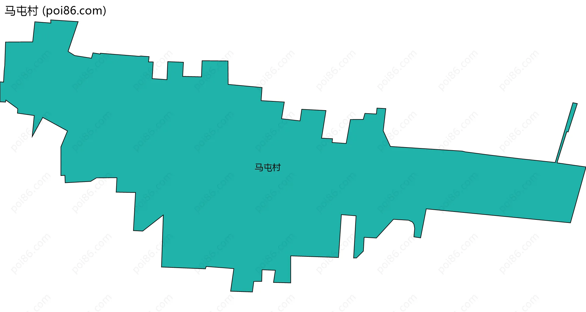 马屯村边界地图