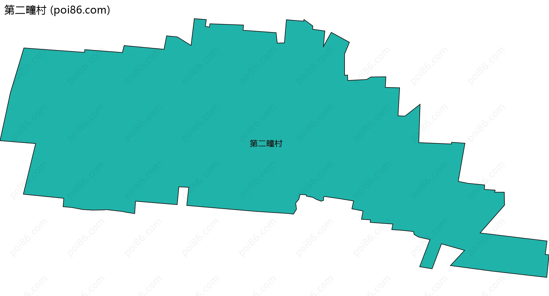 第二疃村边界地图