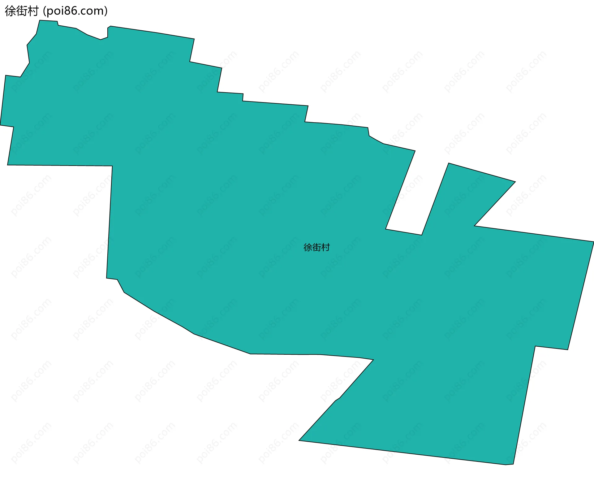 徐街村边界地图