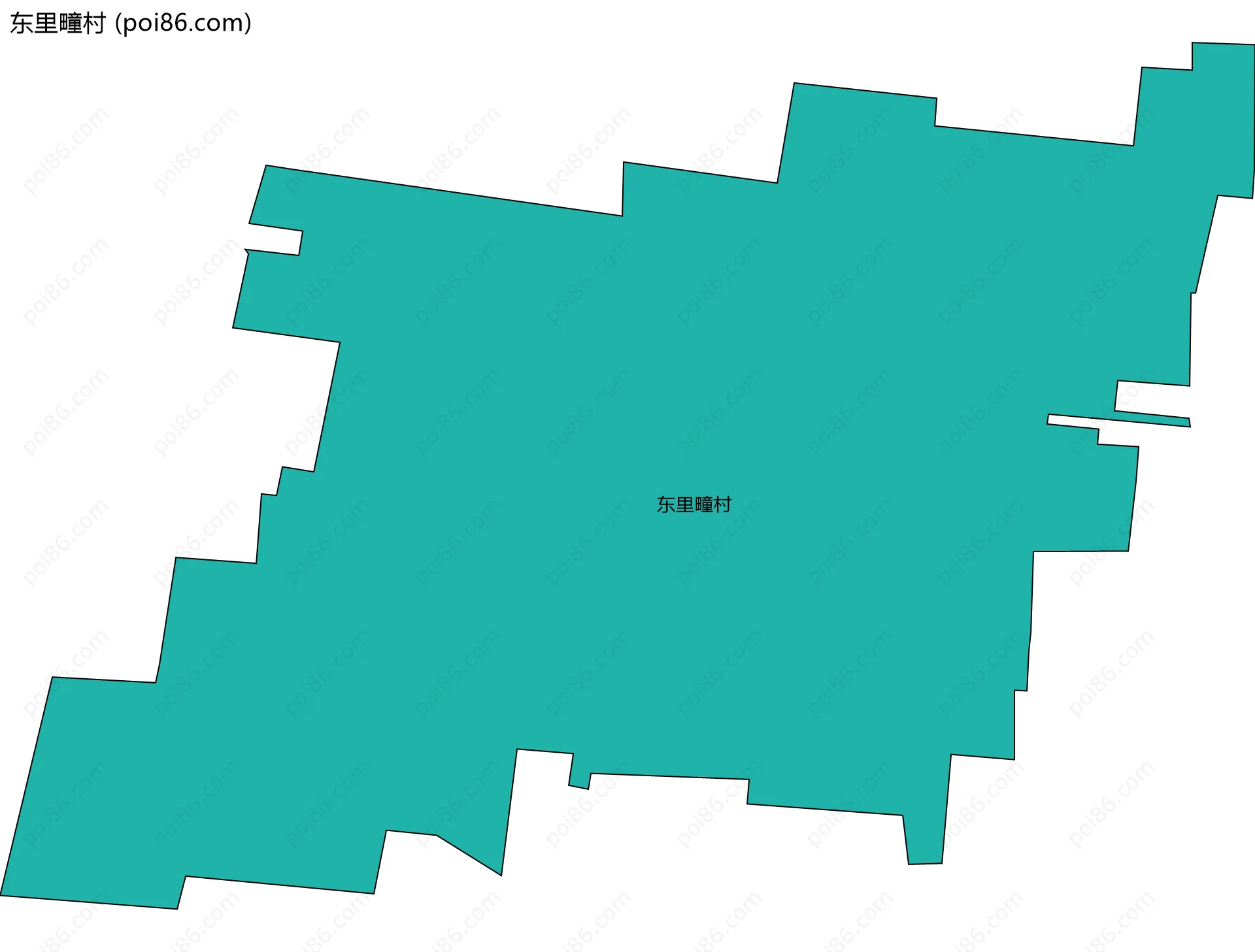东里疃村边界地图