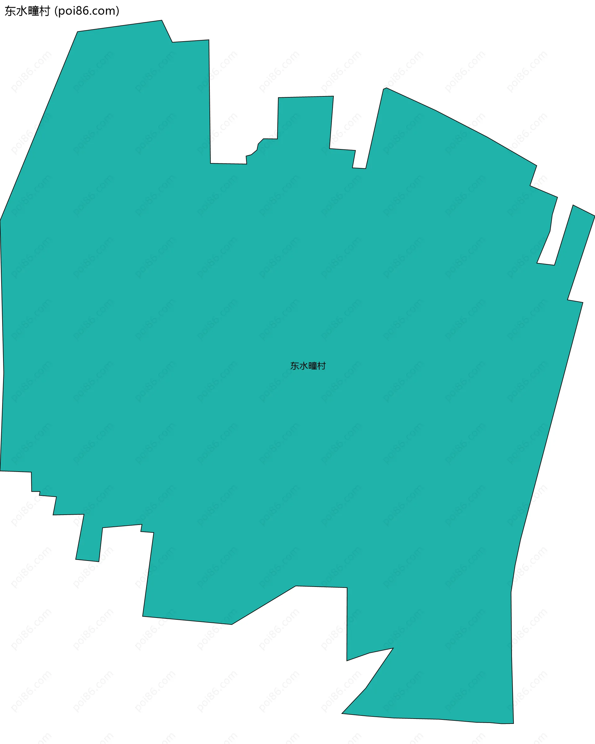 东水疃村边界地图