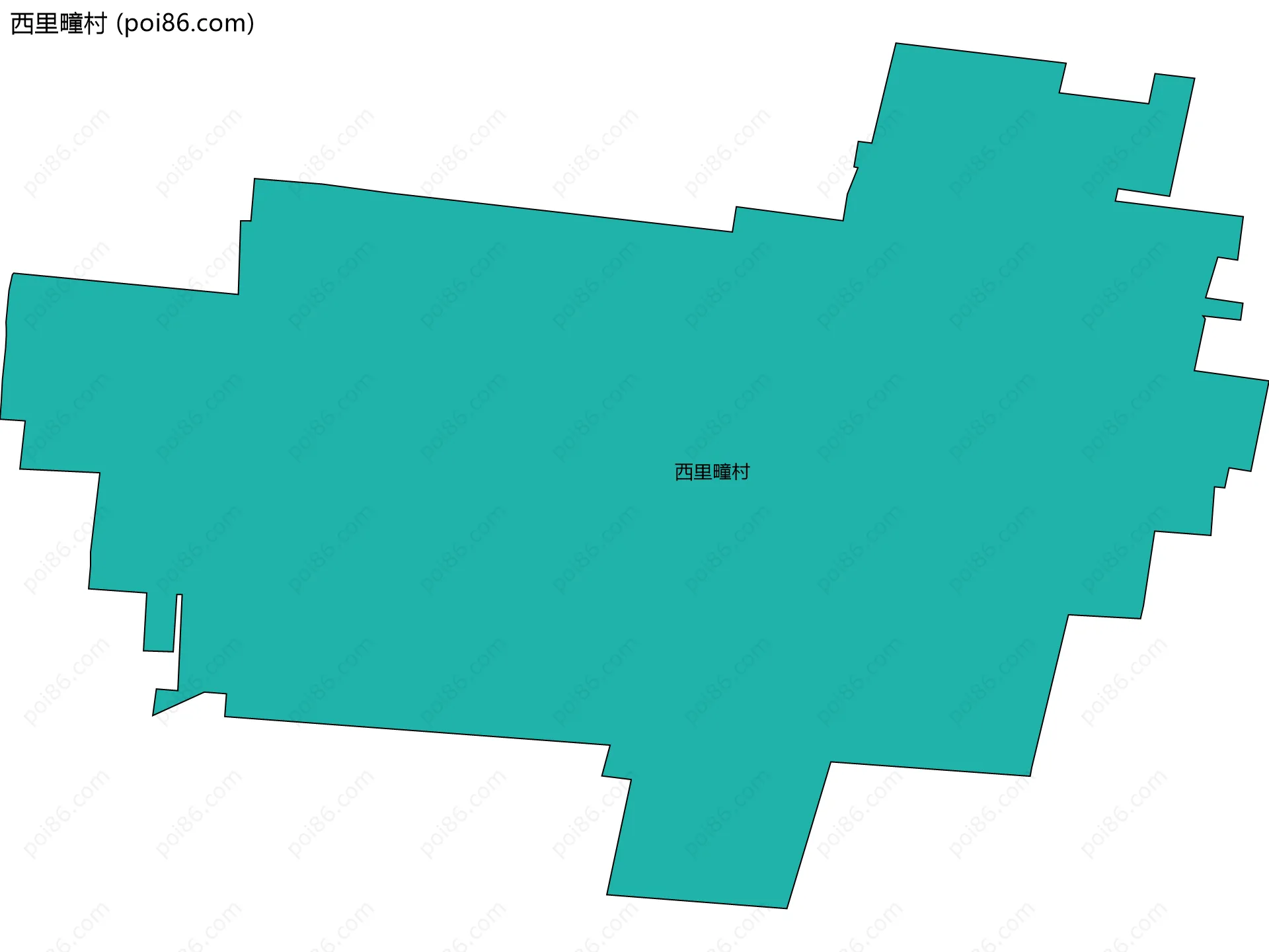 西里疃村边界地图