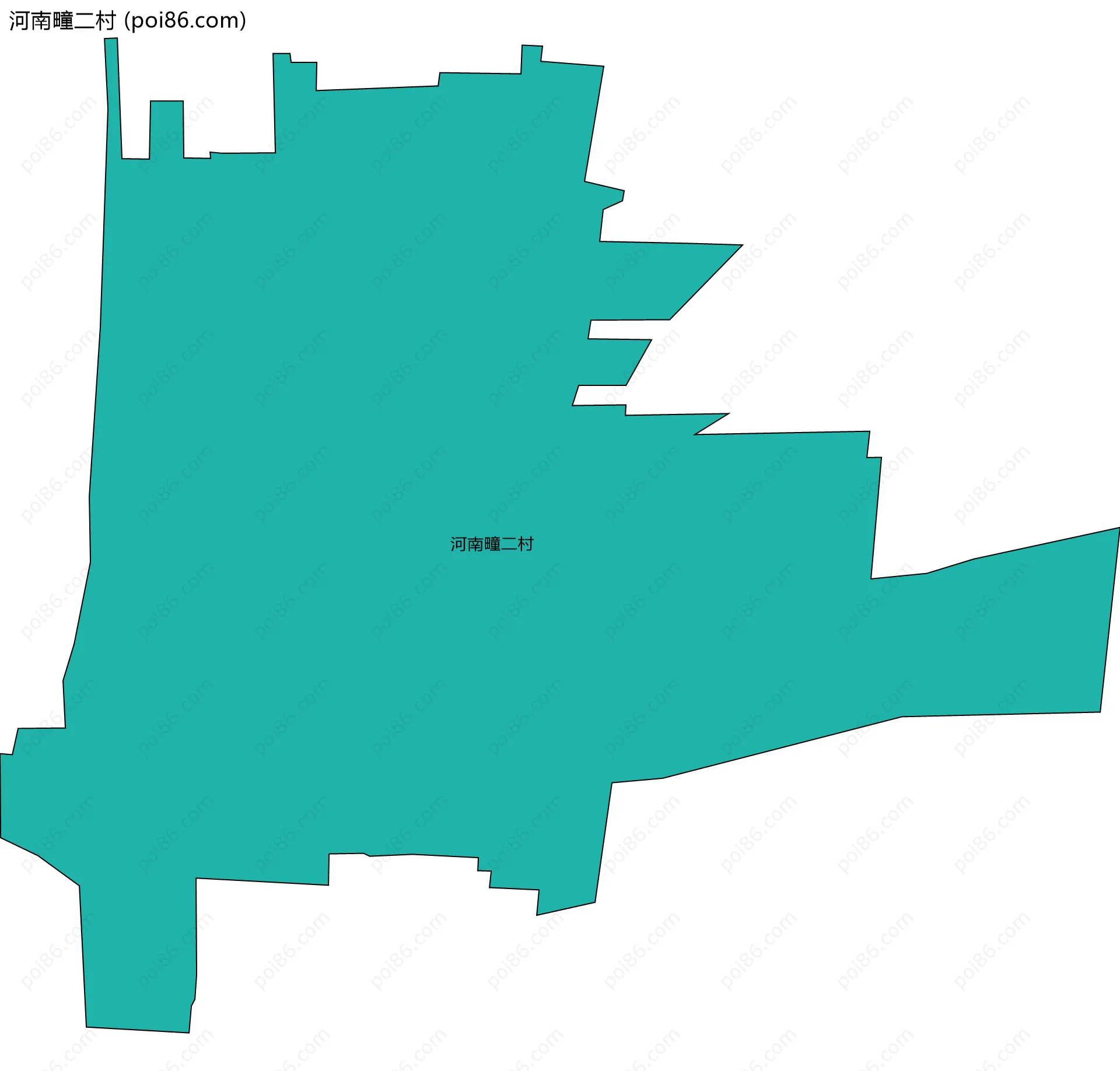 河南疃二村边界地图