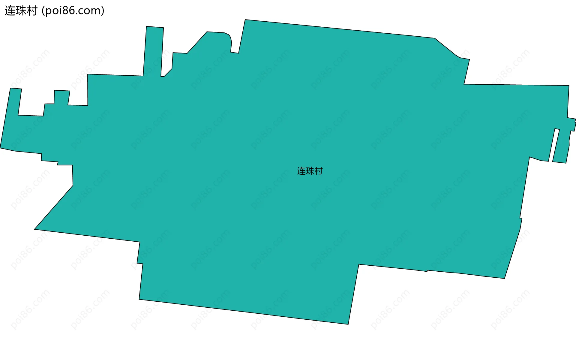 连珠村边界地图