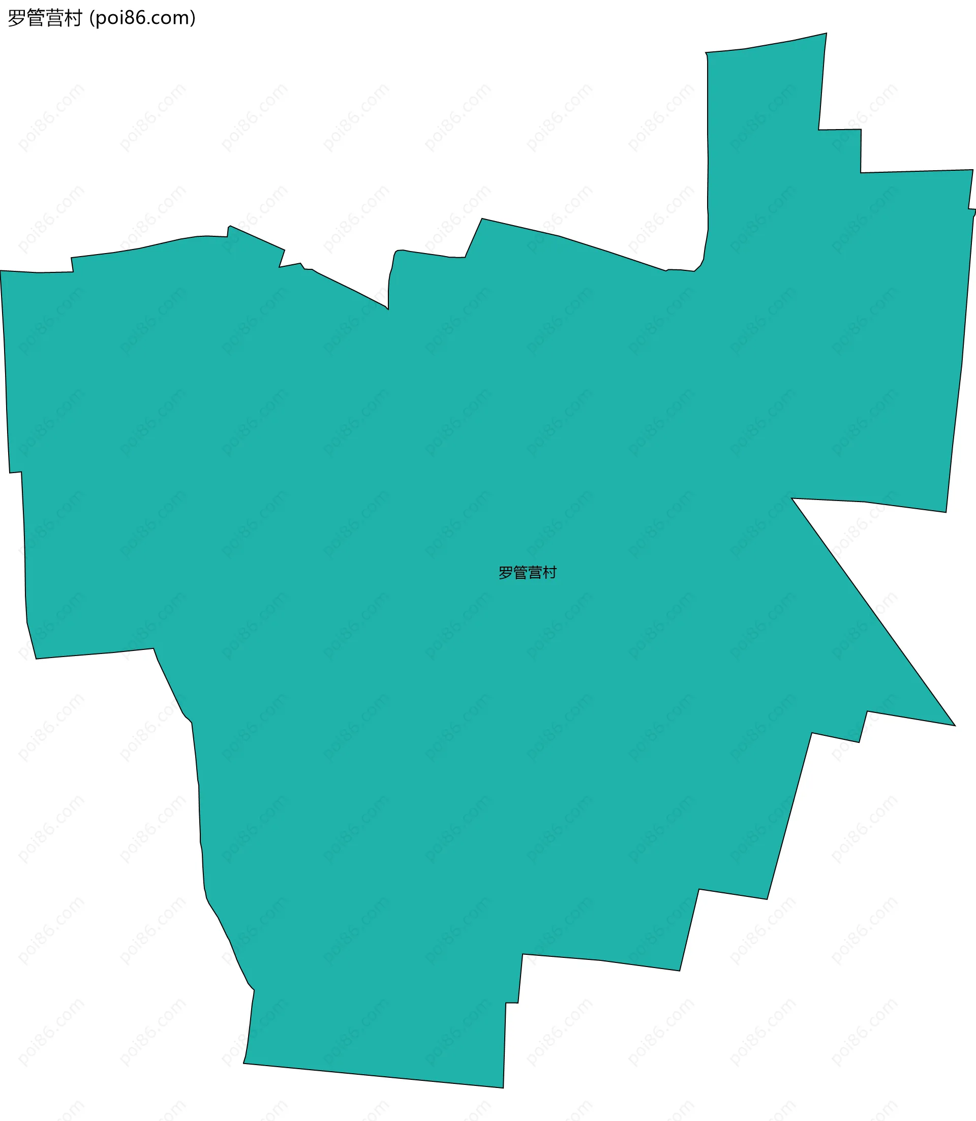 罗管营村边界地图
