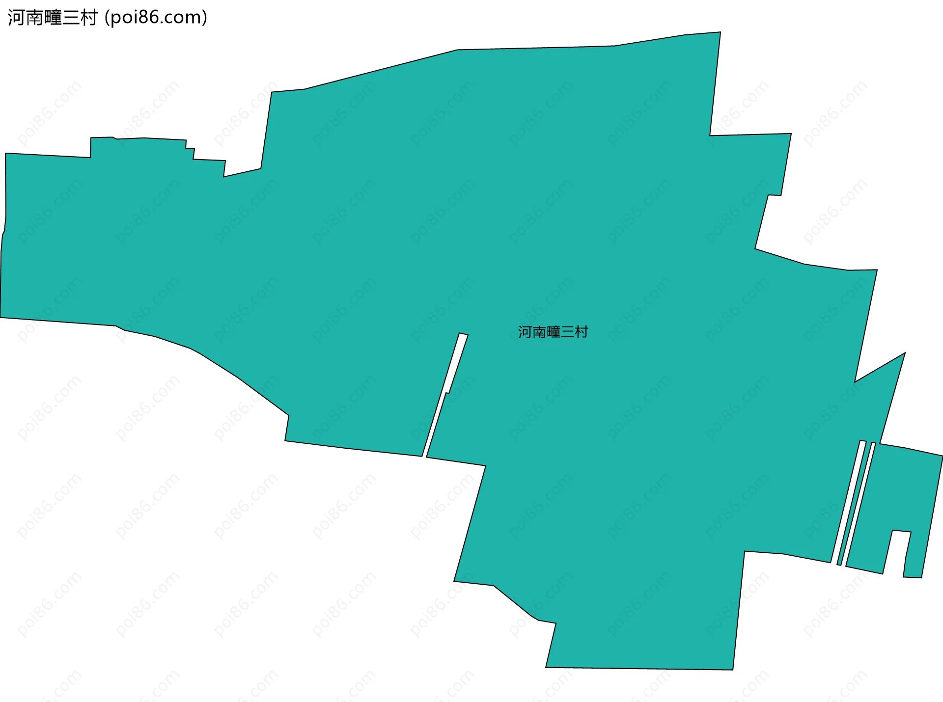 河南疃三村边界地图