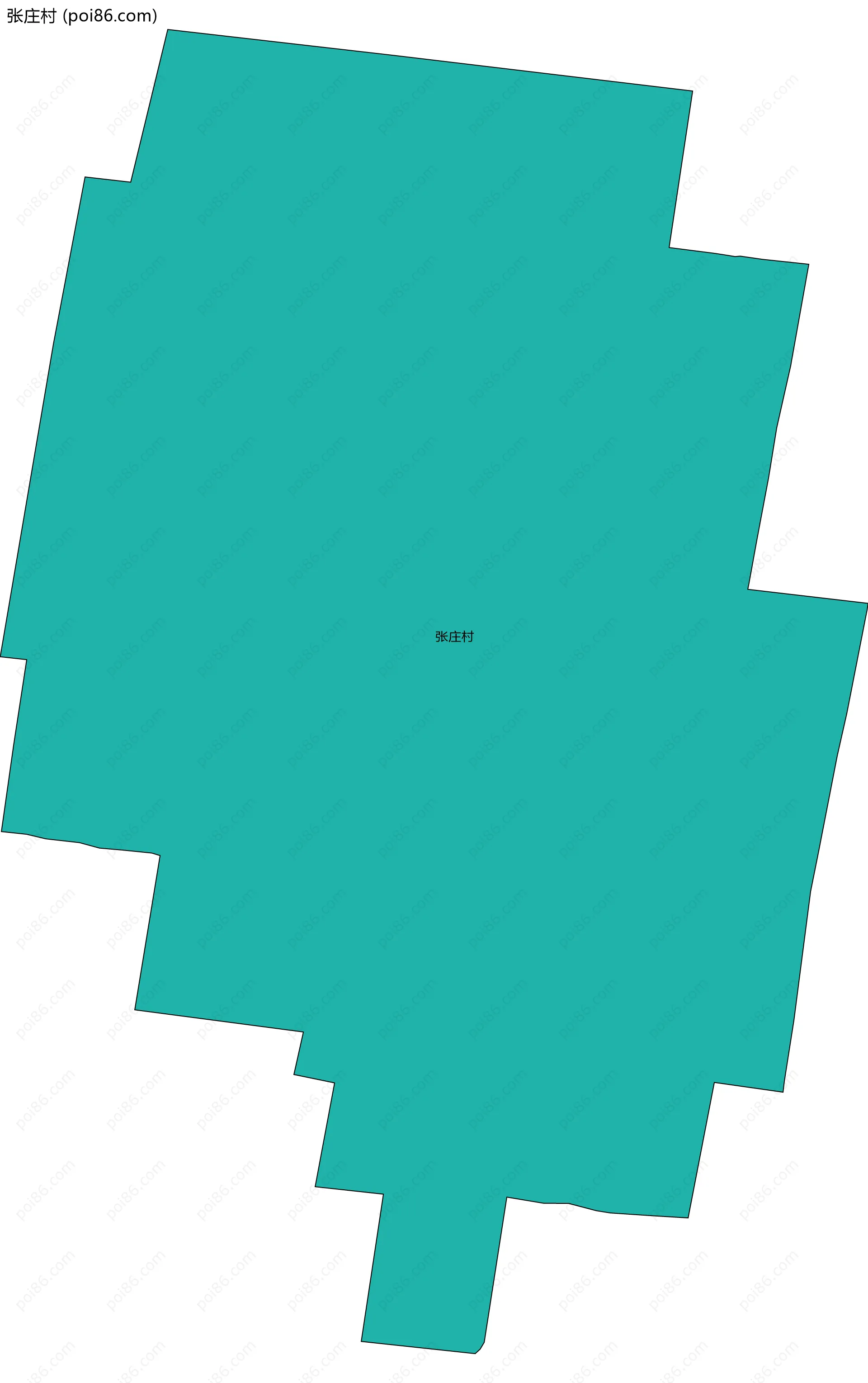 张庄村边界地图