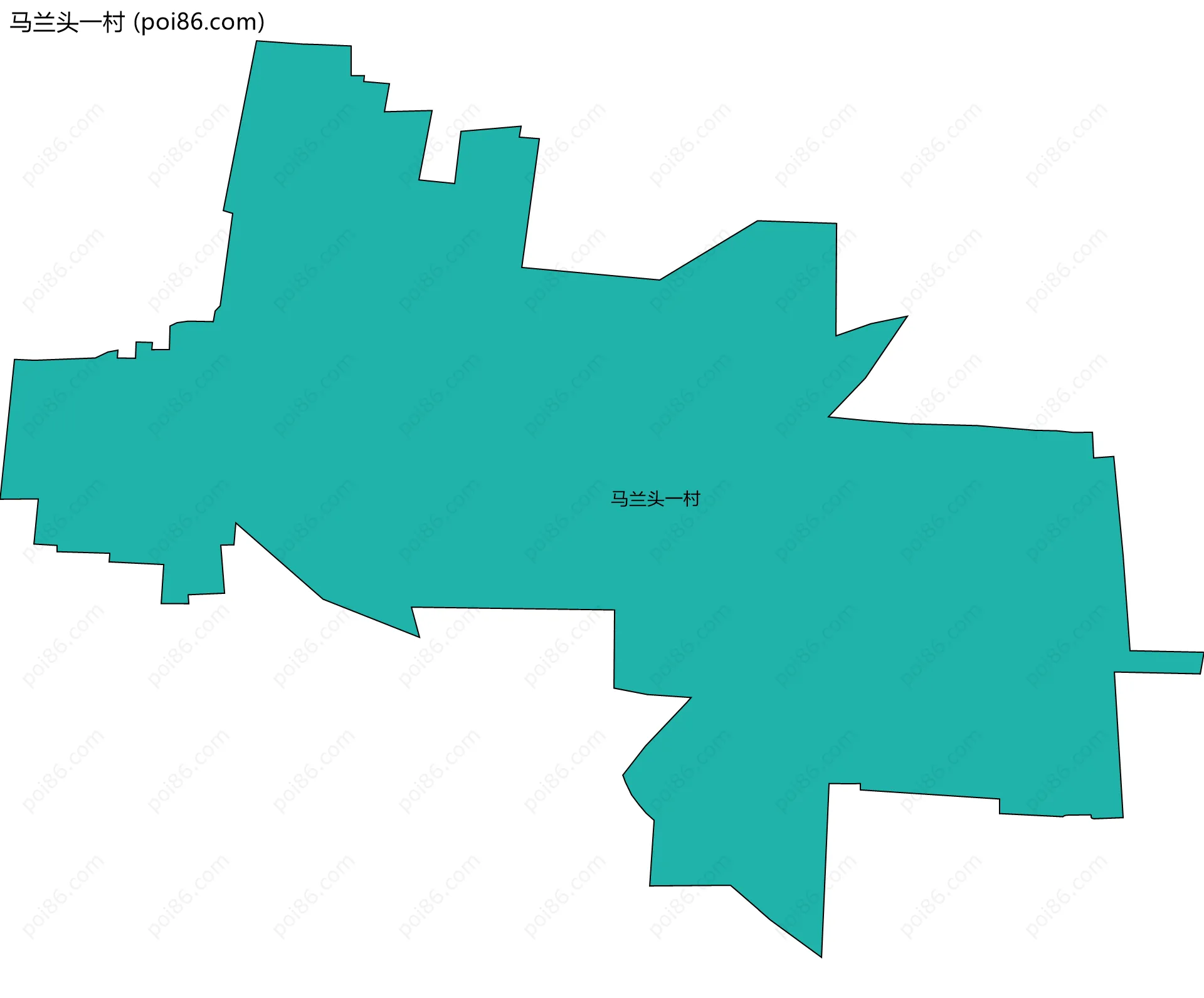 马兰头一村边界地图