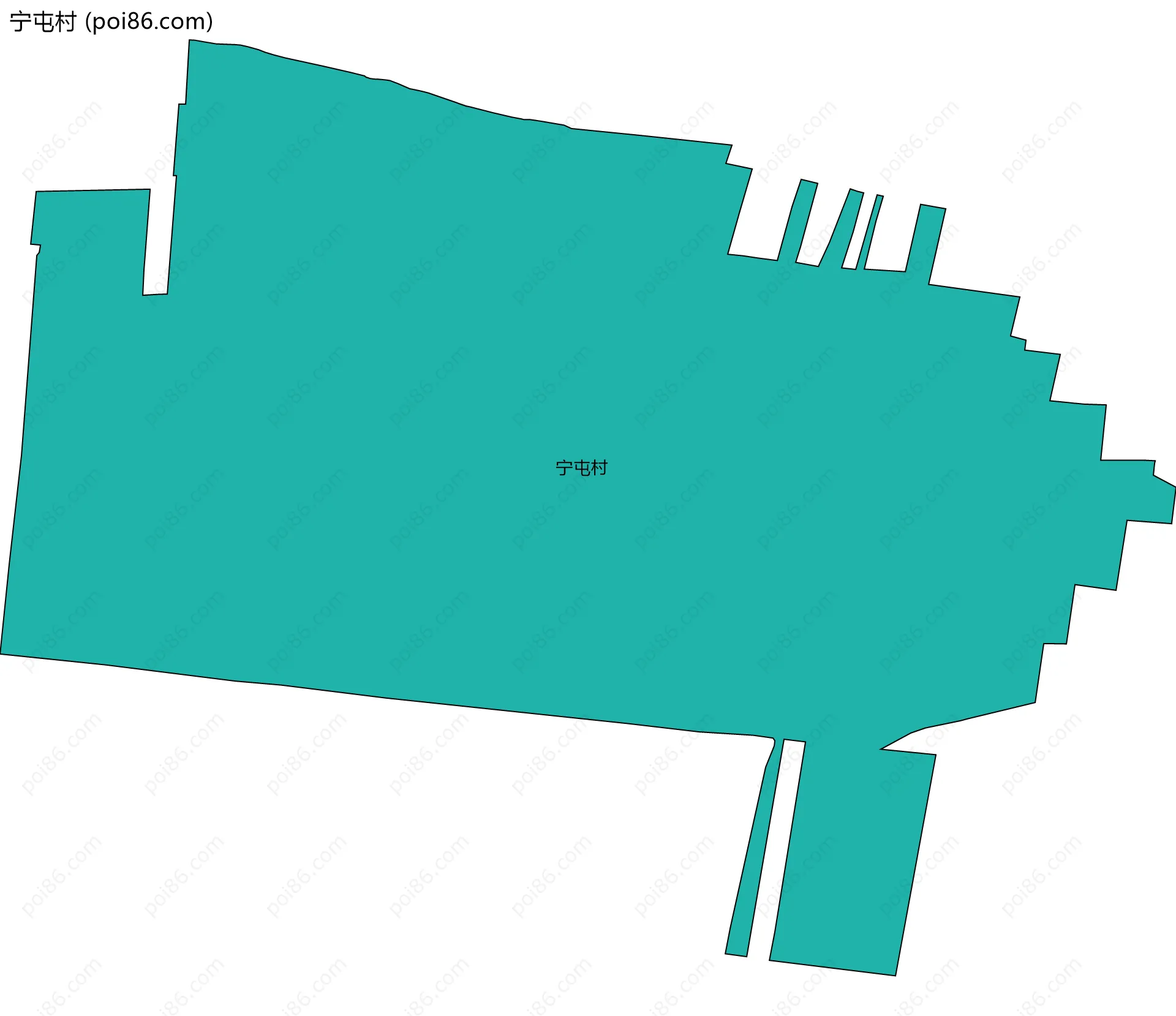 宁屯村边界地图