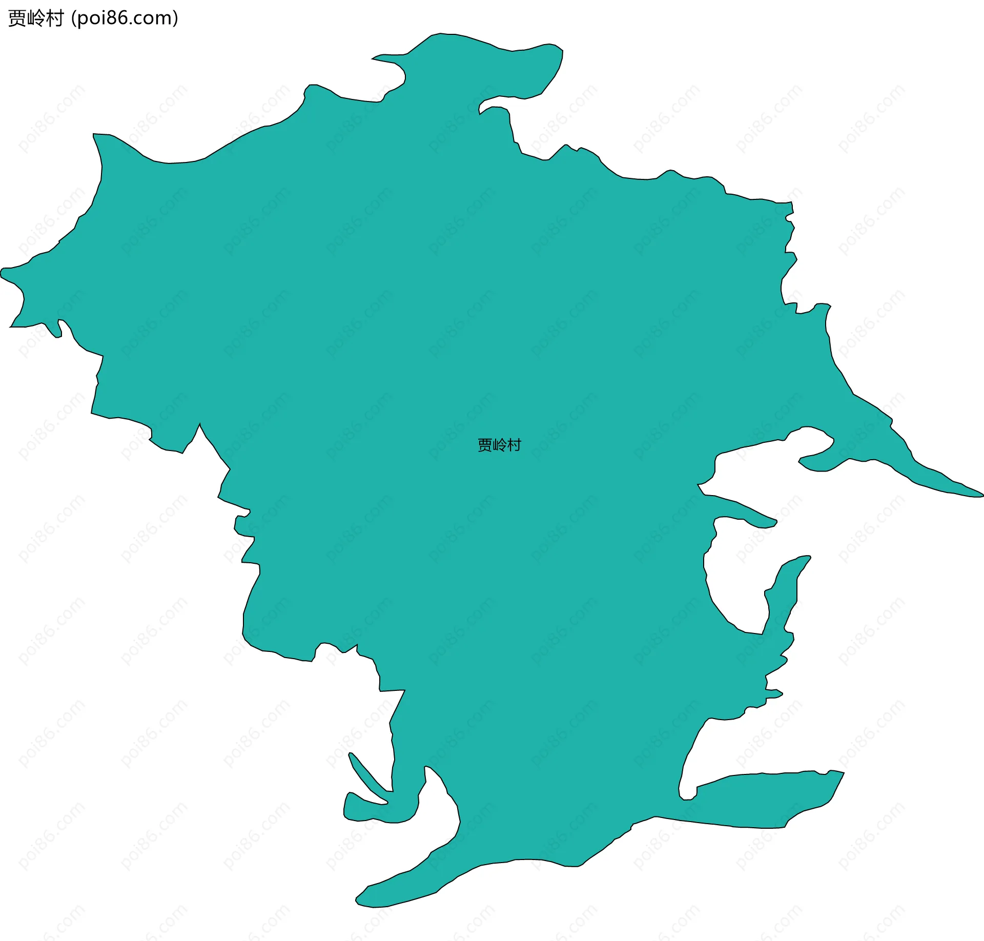 贾岭村边界地图