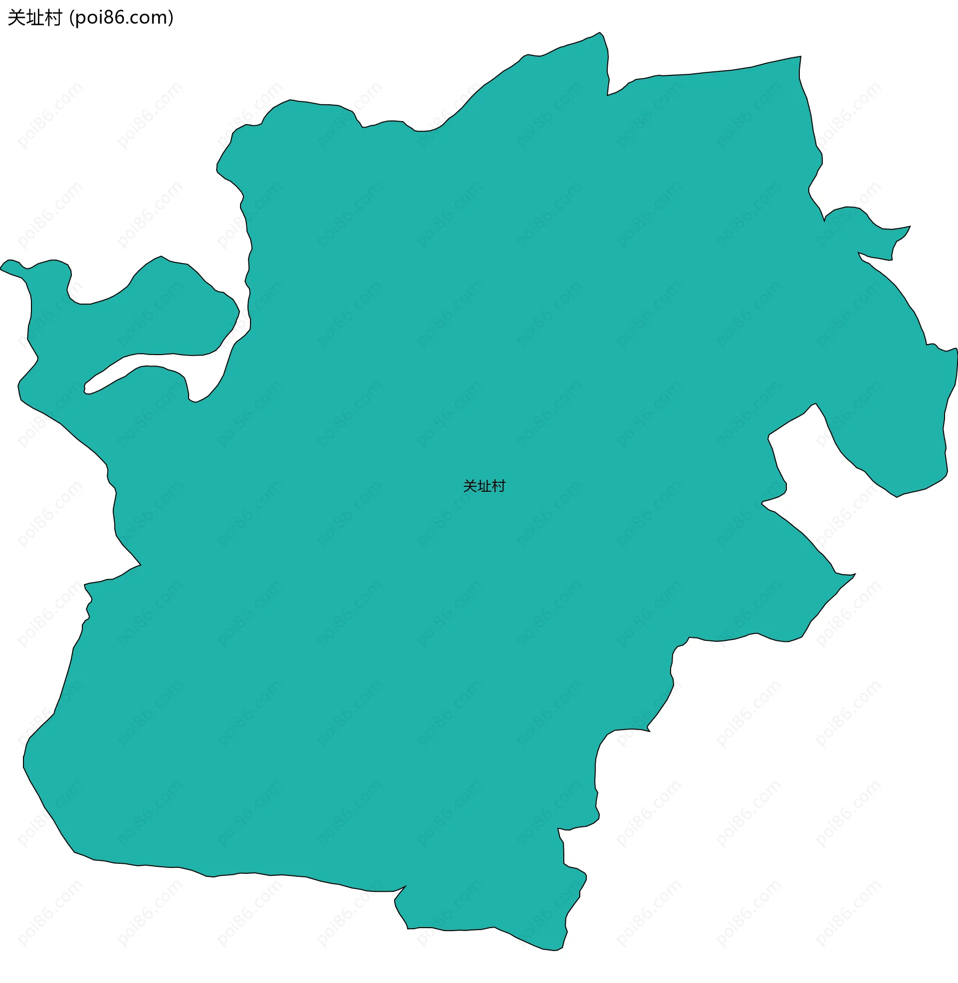 关址村边界地图