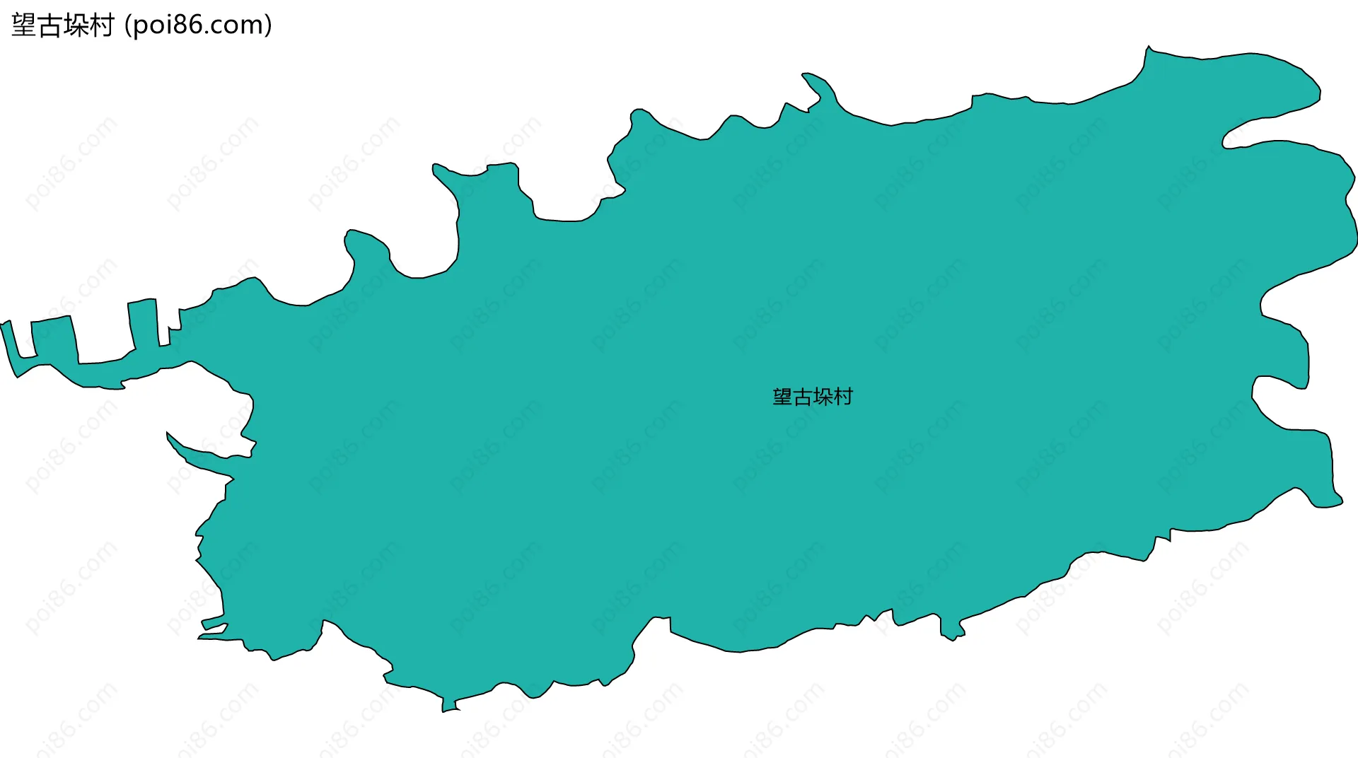 望古垛村边界地图