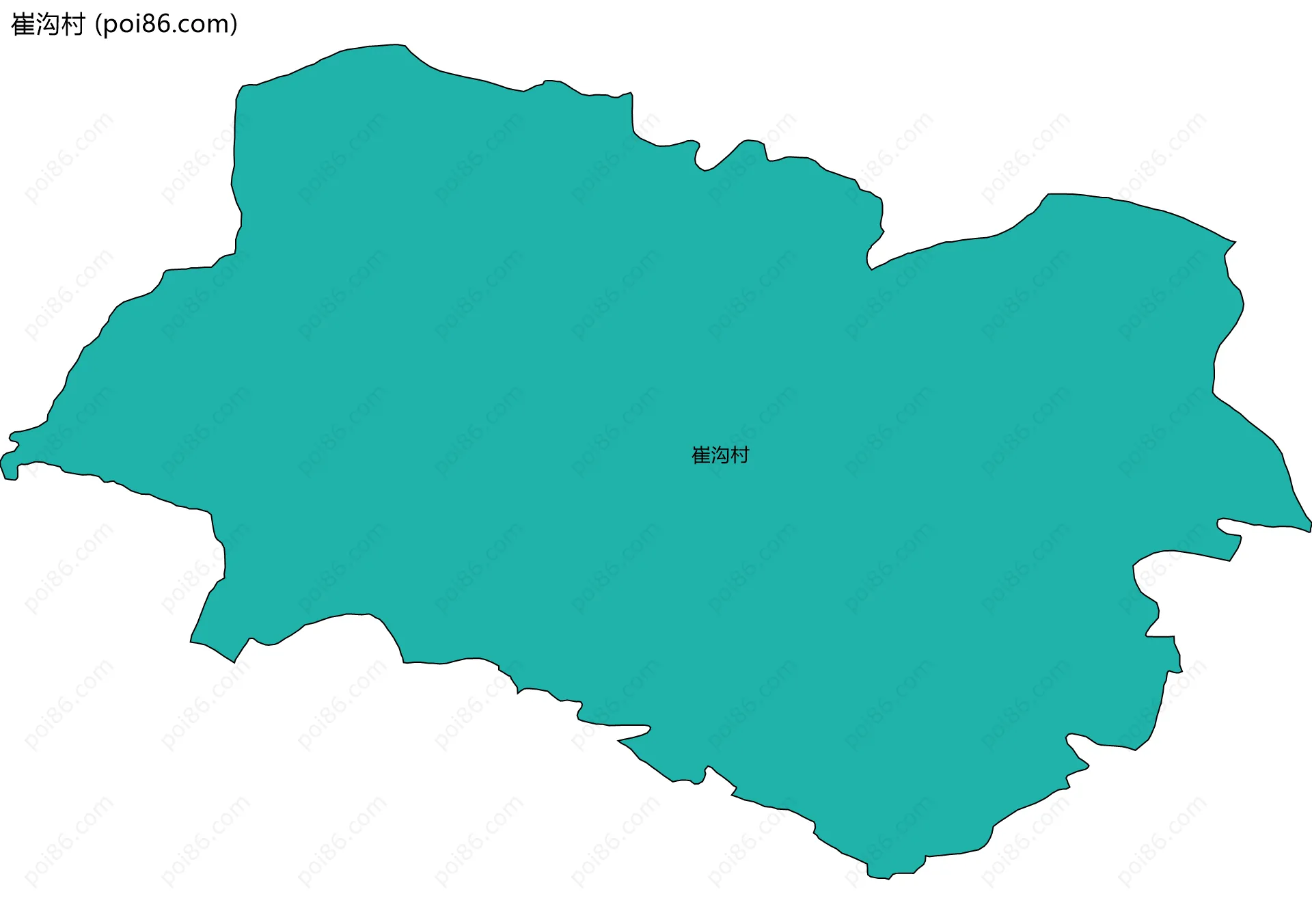 崔沟村边界地图