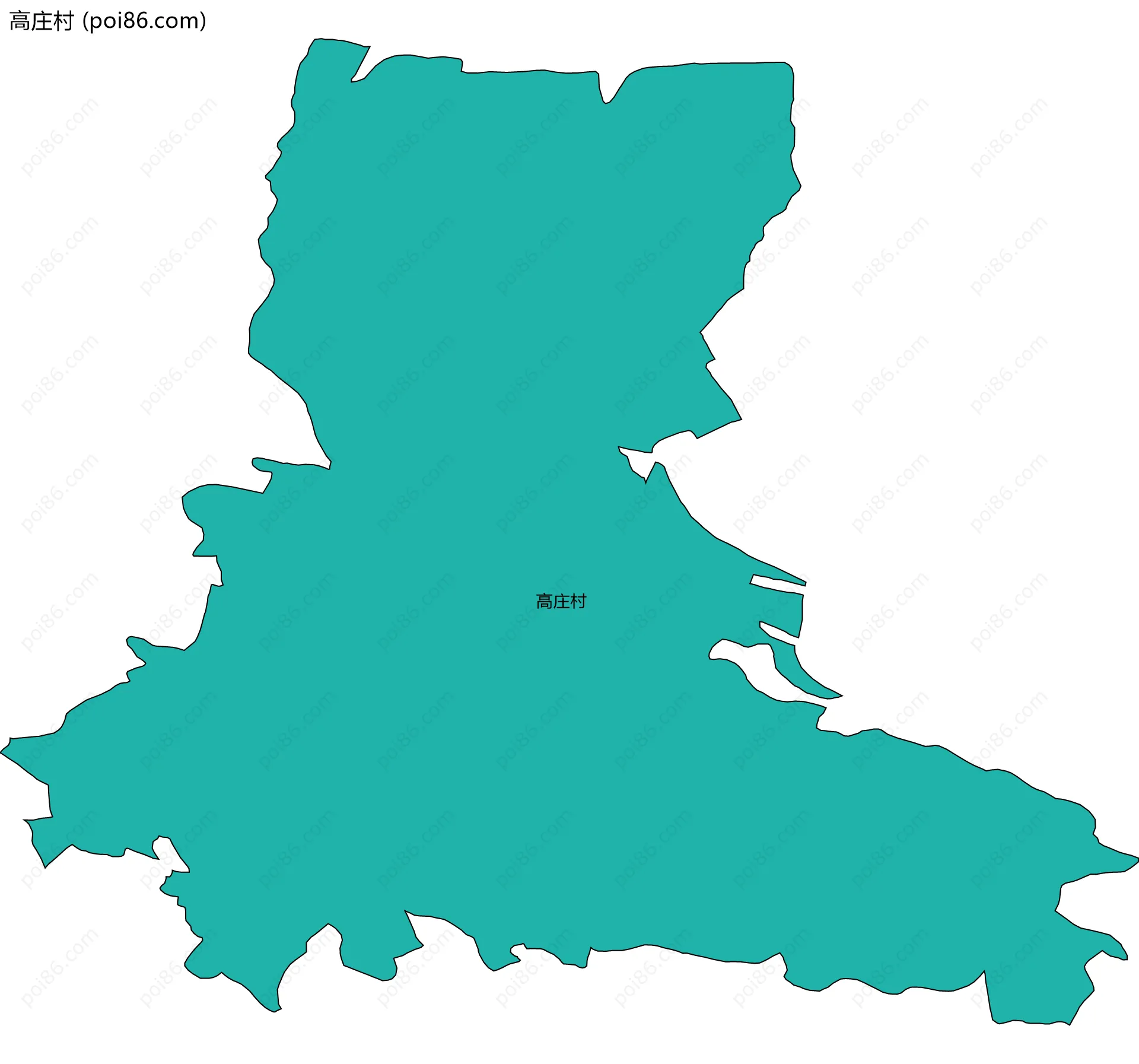 高庄村边界地图