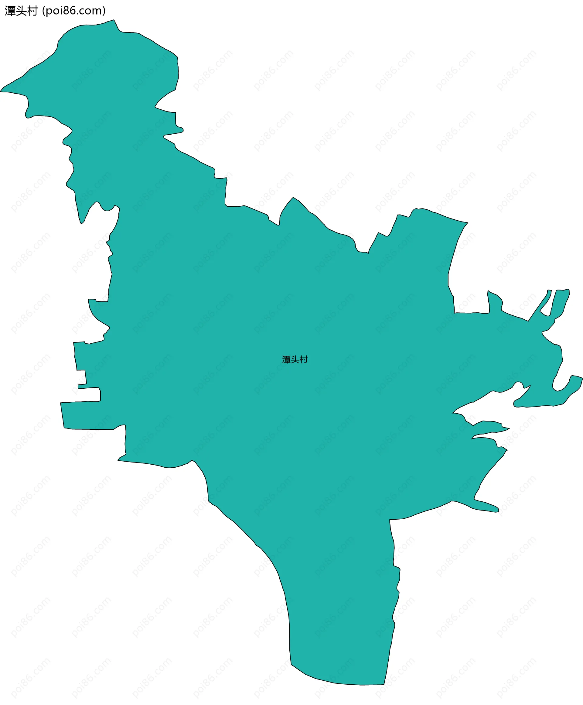 潭头村边界地图