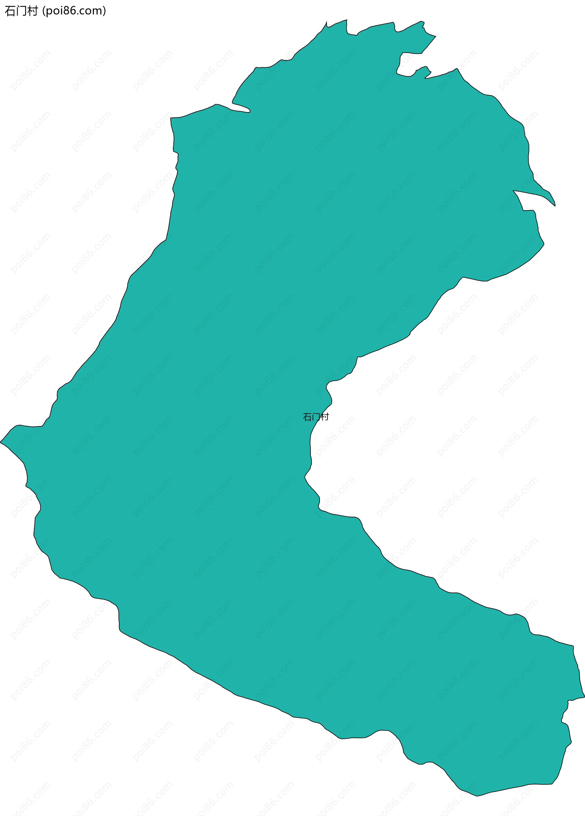 石门村边界地图