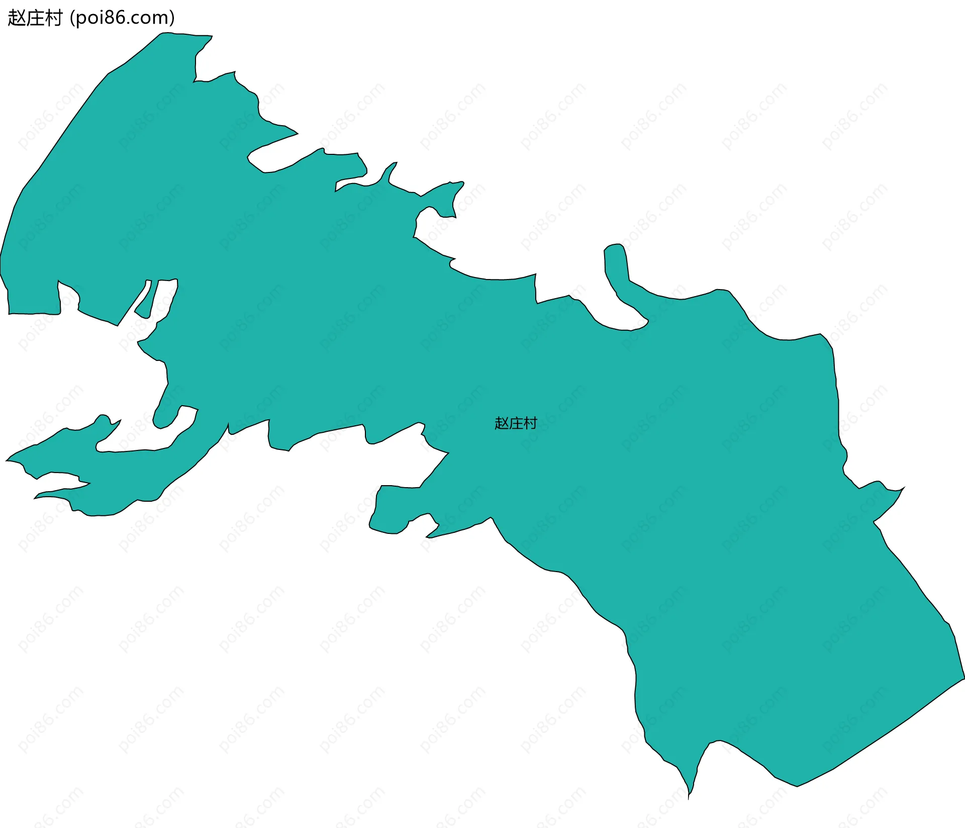 赵庄村边界地图