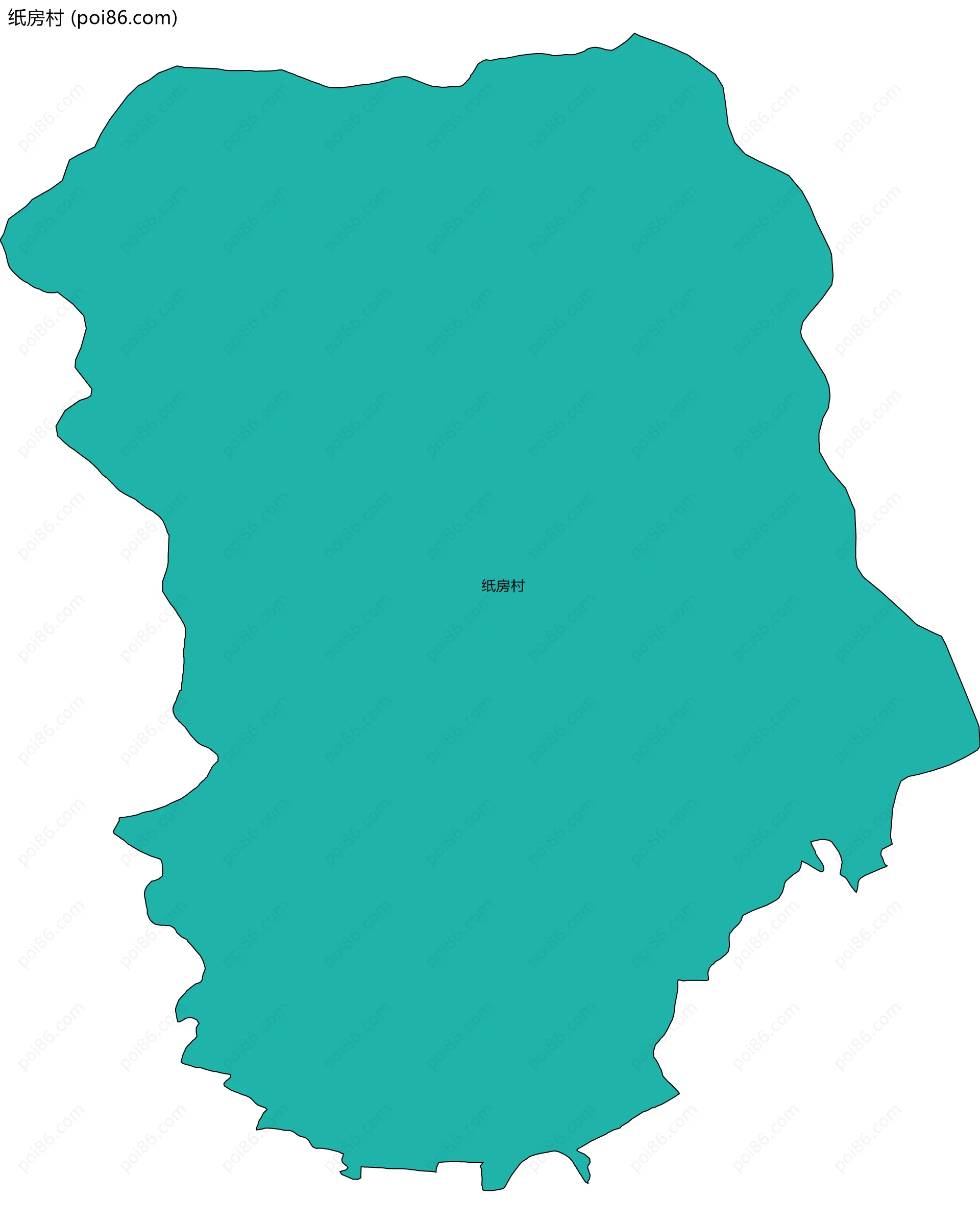 纸房村边界地图