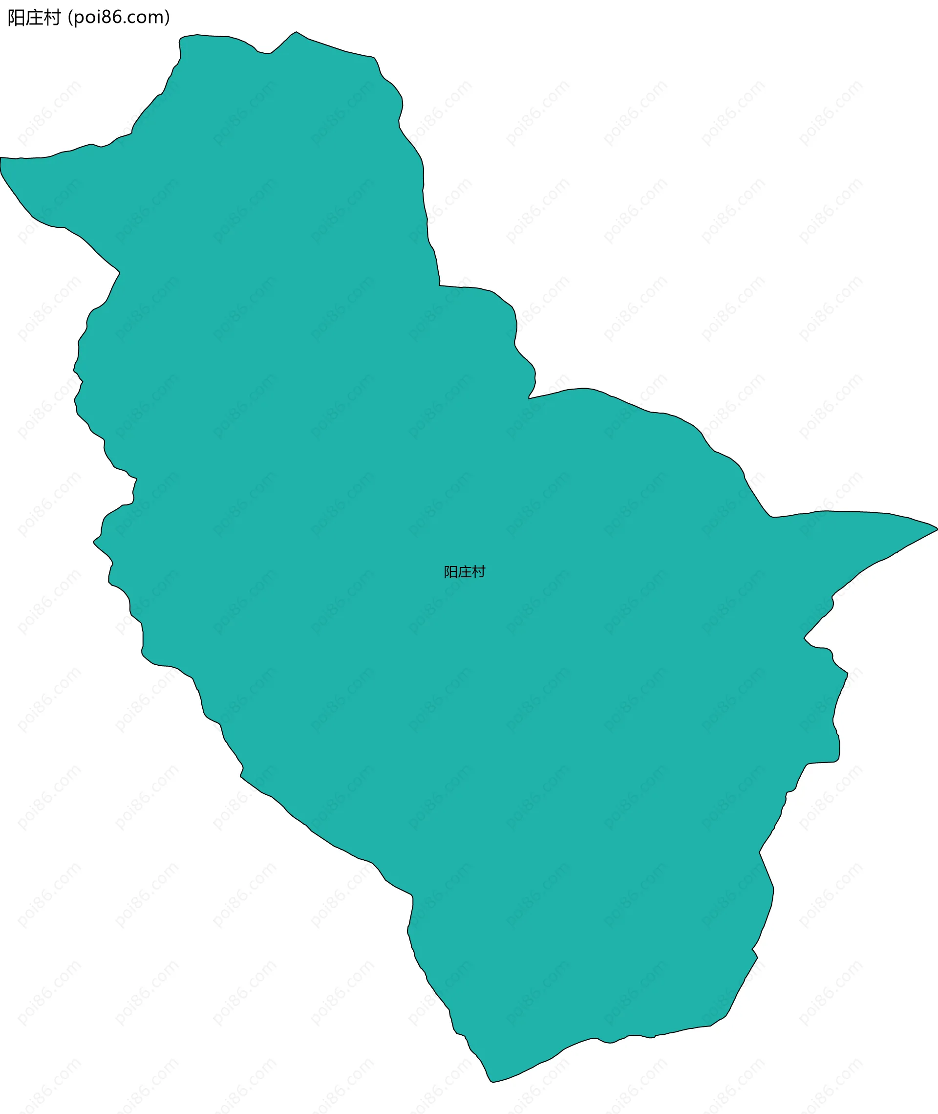 阳庄村边界地图